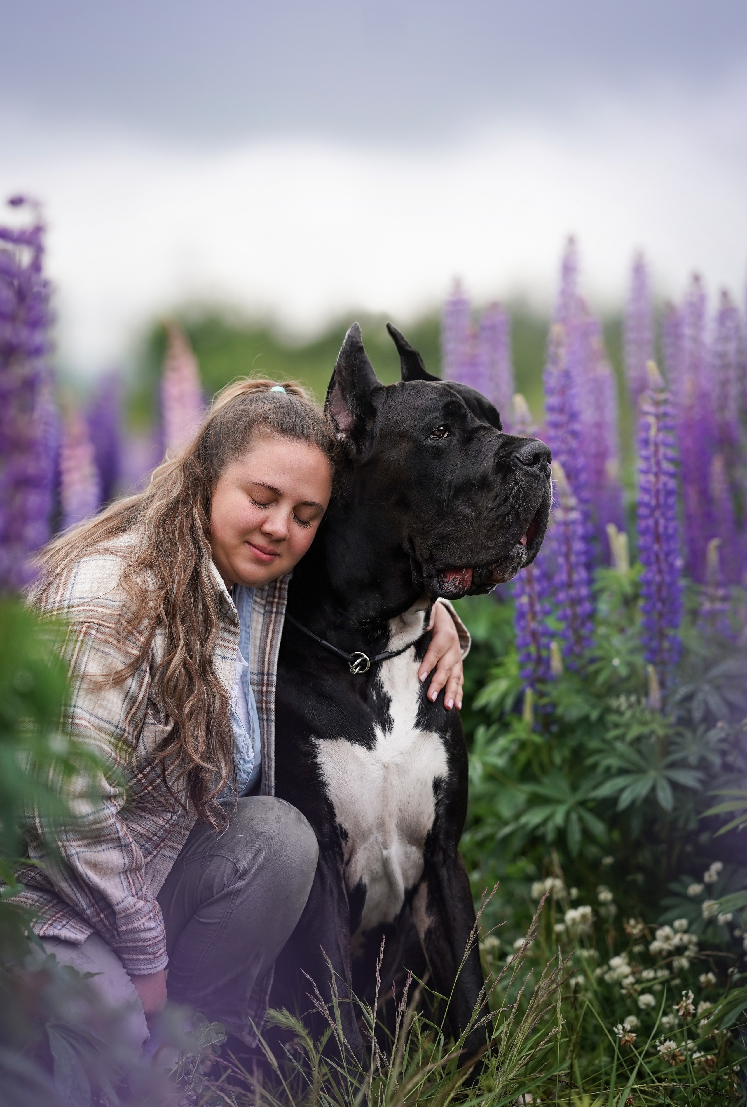 Вика и Трофей люпины. Фотограф-анималист в Санкт-Петербурге Яна Мартынова