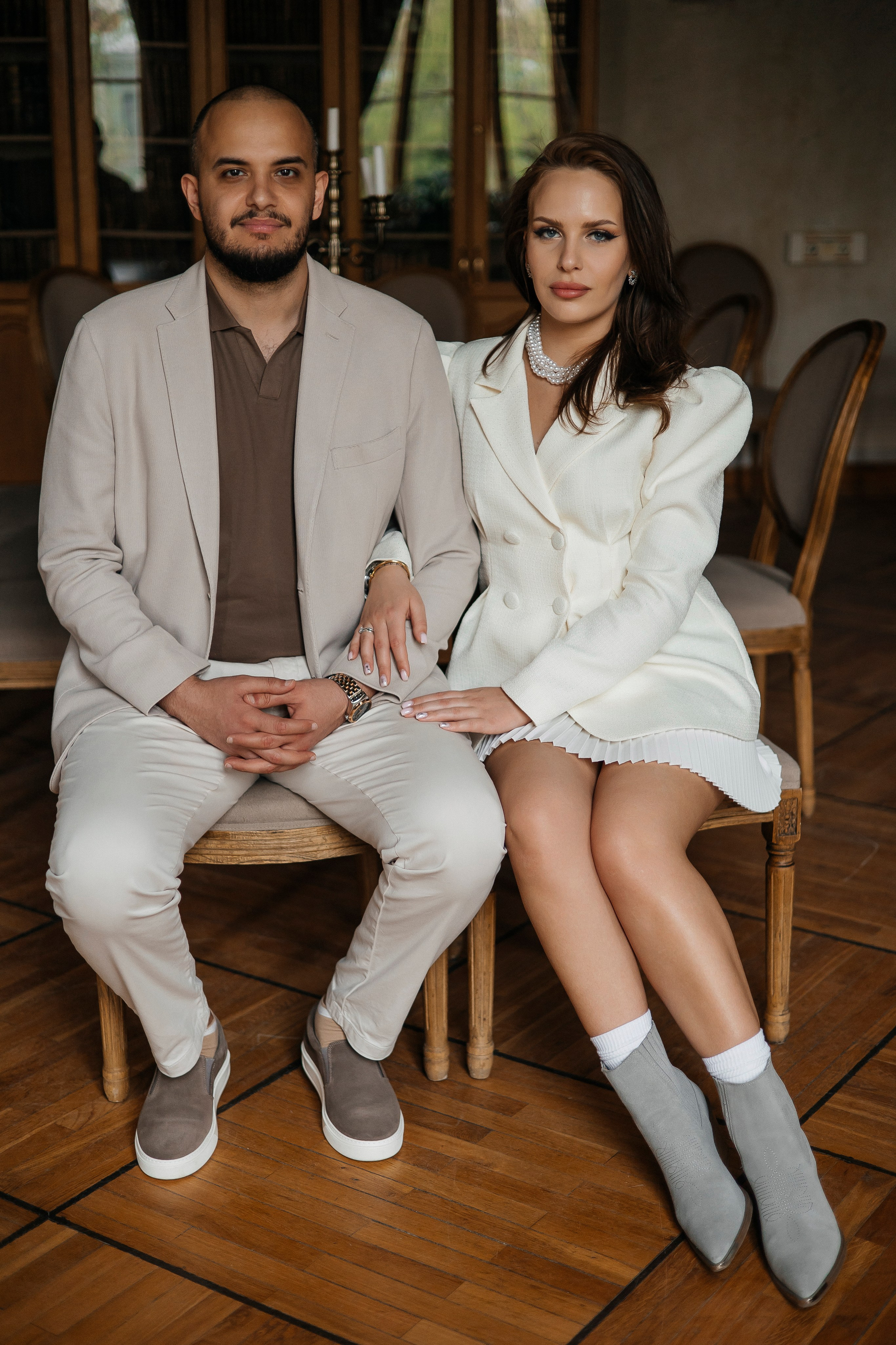 Анастасия и Мостафа (библиотека + прогулка). Фотограф в Москве Екатерина Потапова