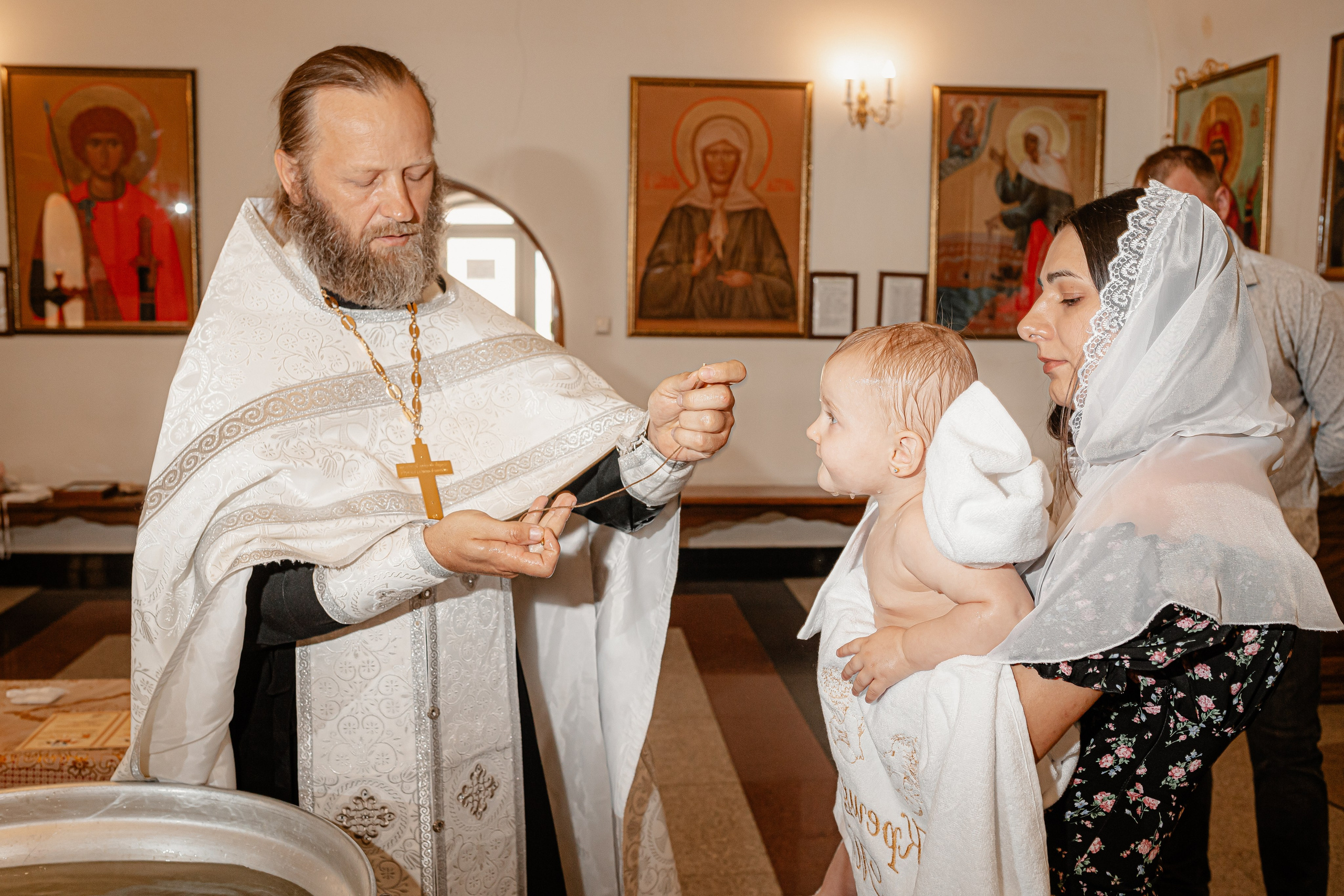 Крещение. Посёлок М. Горький. Свято — Пантелеимоновский храм. Свадебный фотограф Кропоткин Краснодар