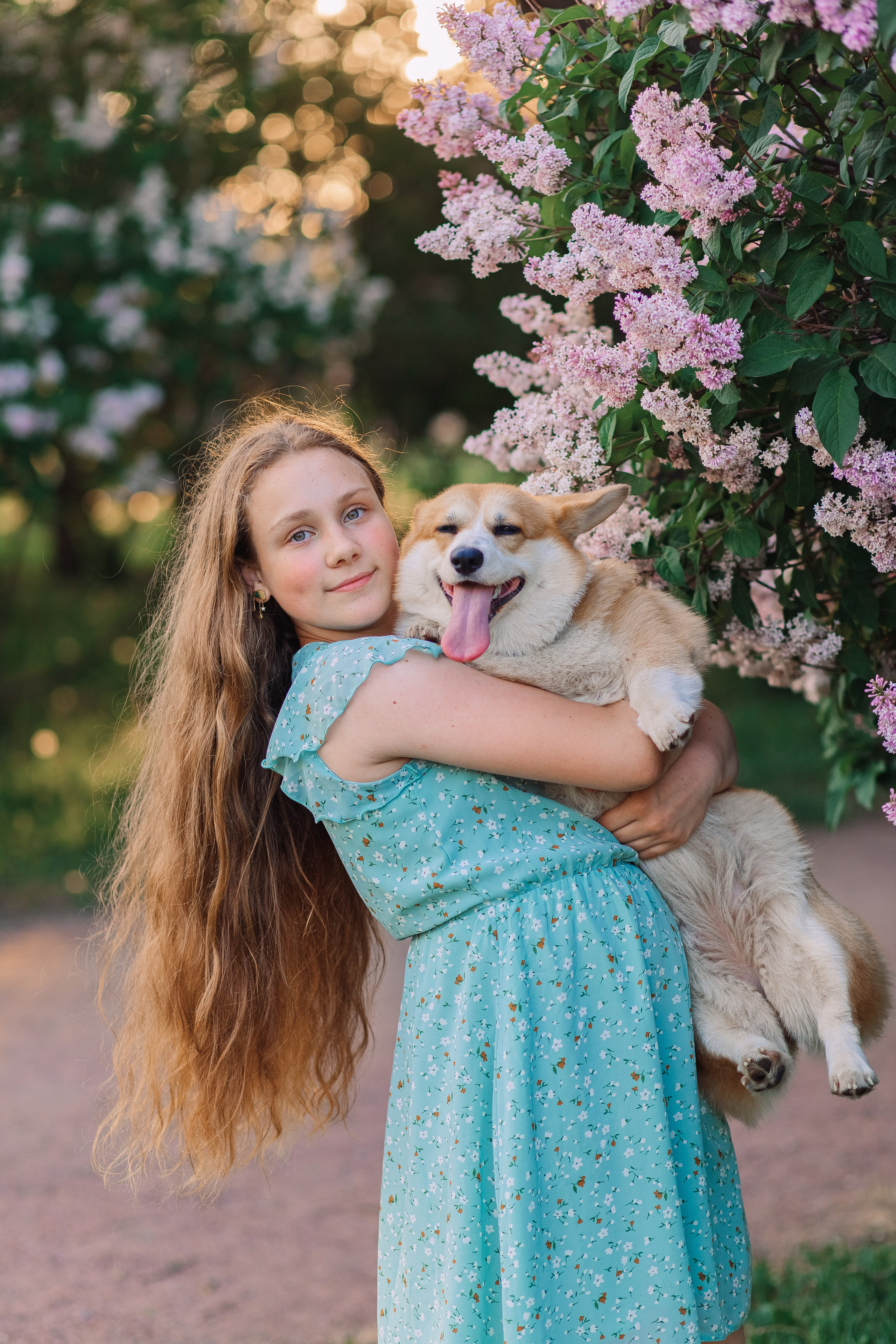Летняя фотосессия с домашними любимцами в парке. Фотограф в Санкт-Петербурге, Анна Скворцова