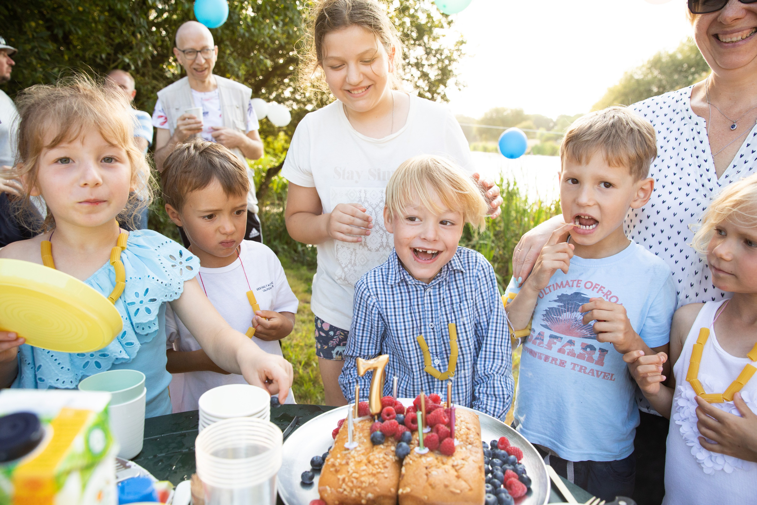 Children's birthday party in the park