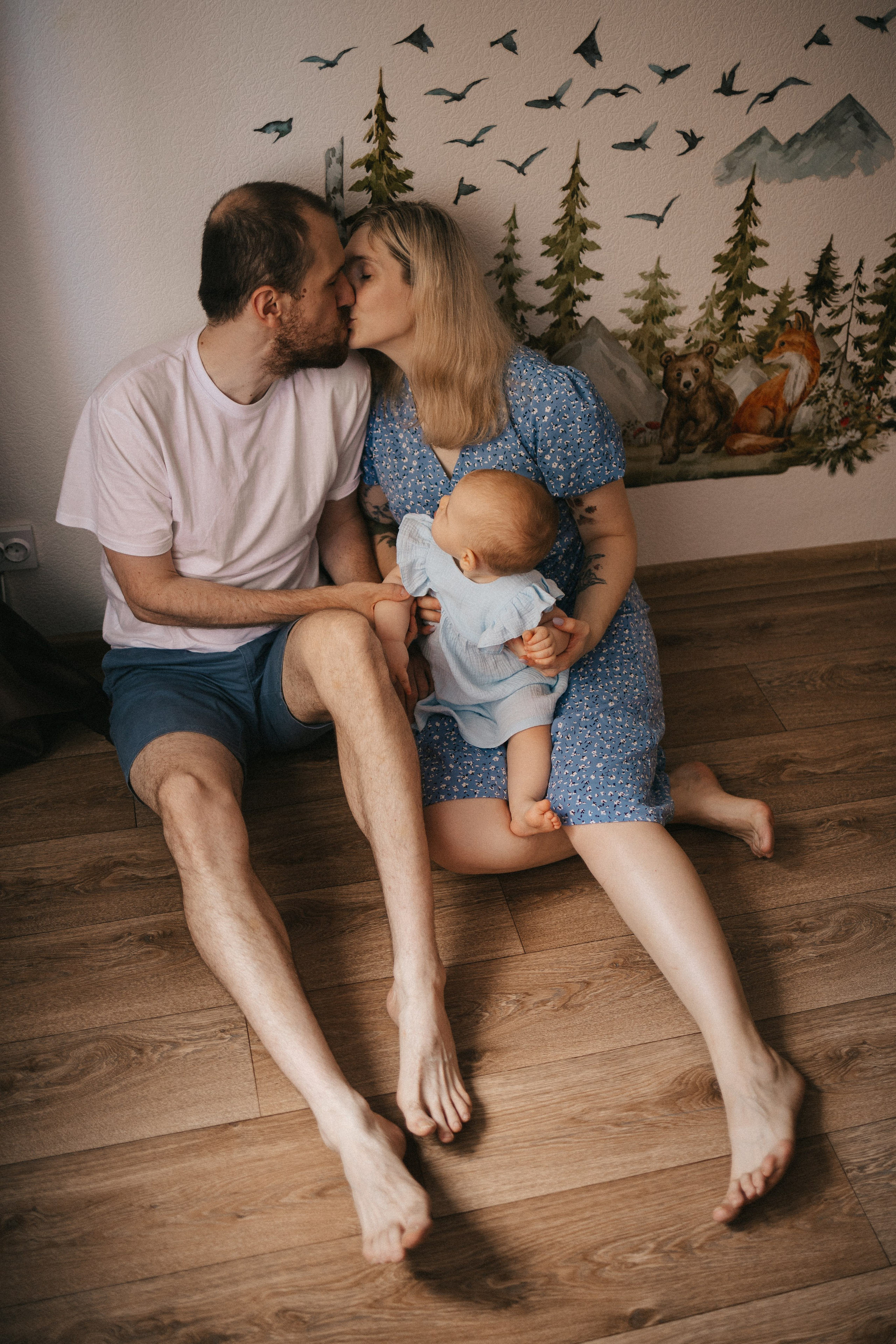 Маша с Лёшей и дочка Саша. Фотограф Нижний Новгород