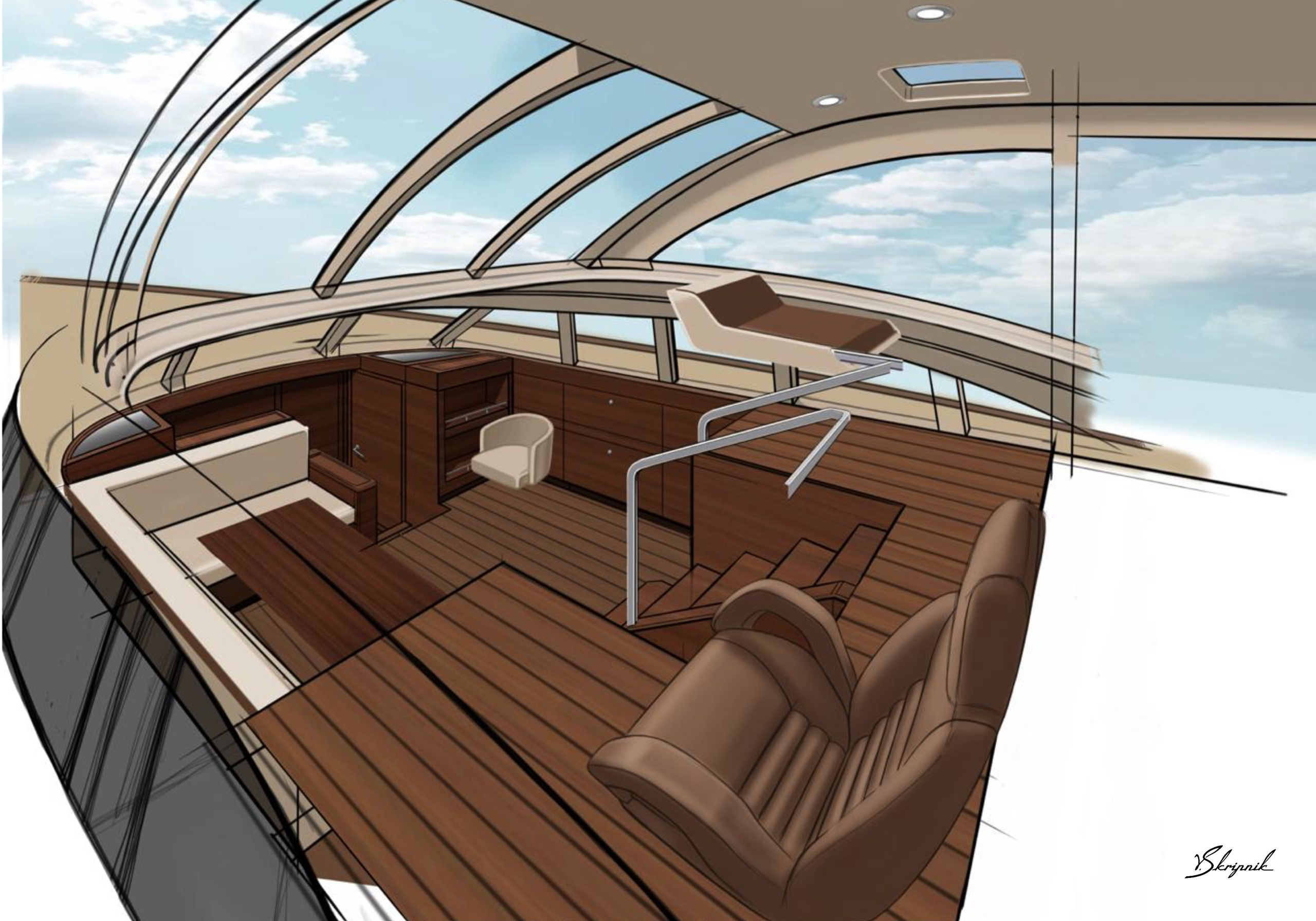 Индивидуальный дизайн парусной яхты Oyster 625. Design Yachts and Cars