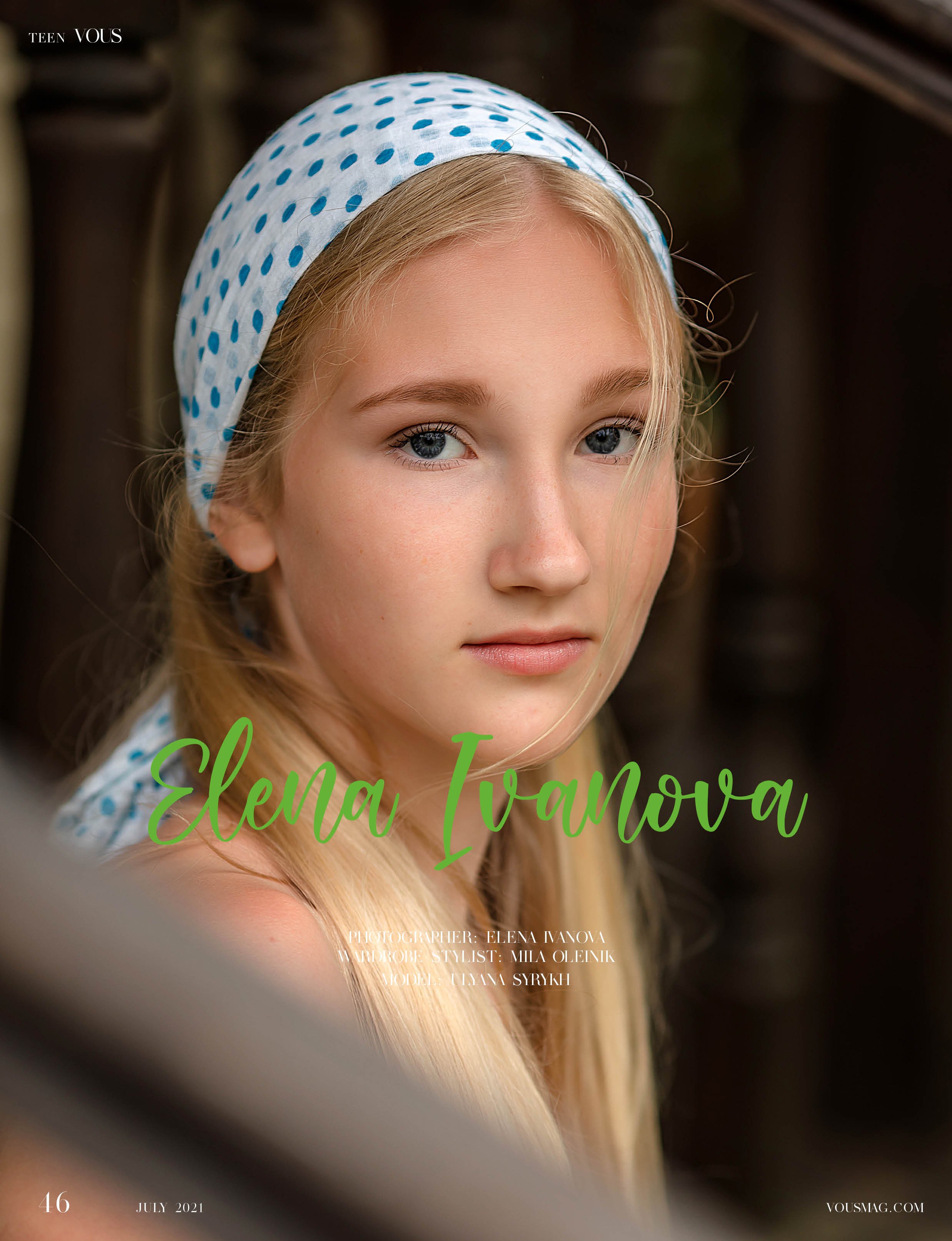 VOUS magazine. Елена Иванова контент фотограф для брендов и экспертов, Москва