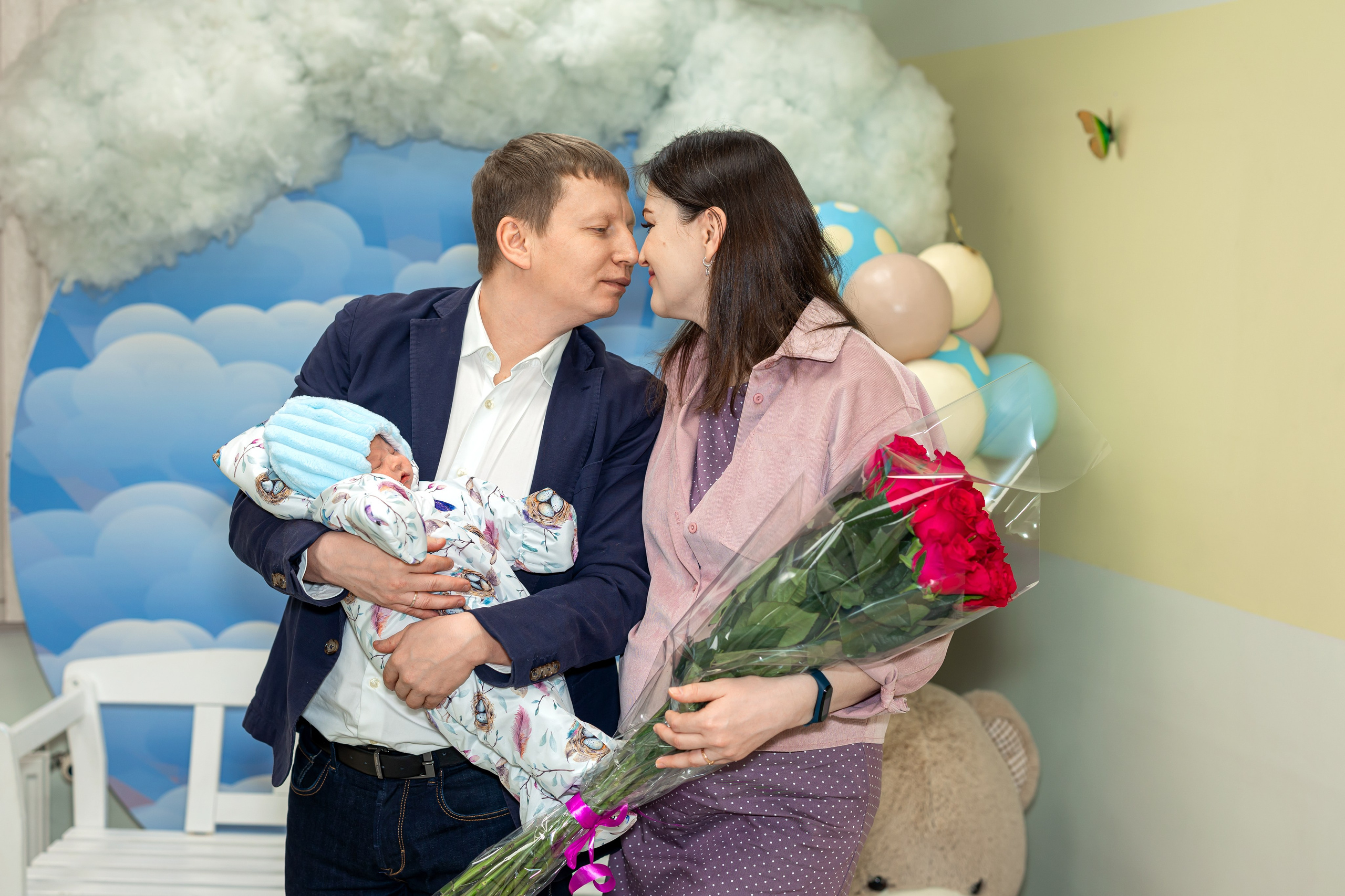 Выписка из роддома. Семейный и детский фотограф в Москве Орешина Юлия