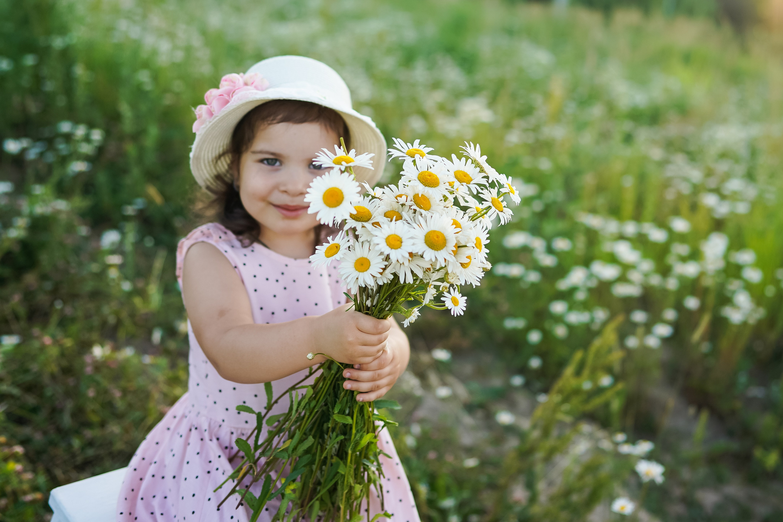 Аня и Даша в ромашках. Семейный и детский фотограф в Москве (Тинао) Галкина Алевтина