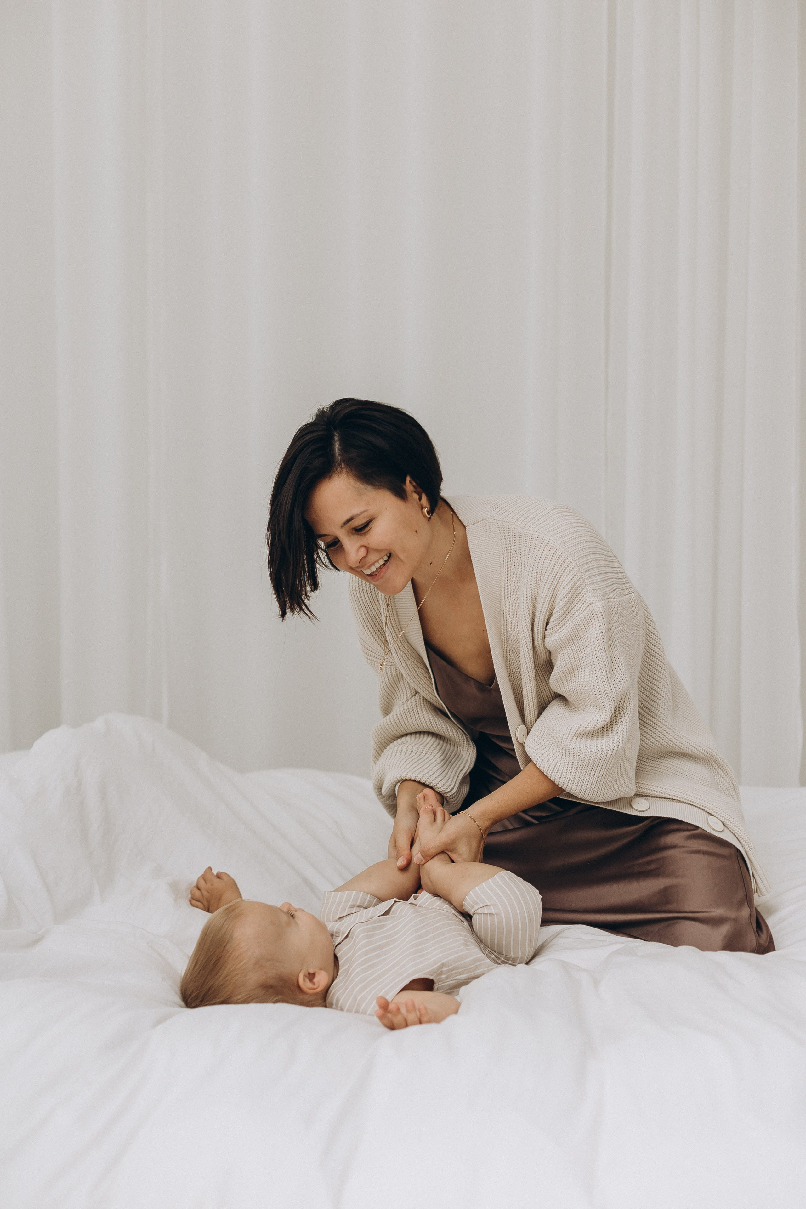 Фотосессия с малышом в студии. Семейный фотограф в Москве и Королеве Евгения Баукова