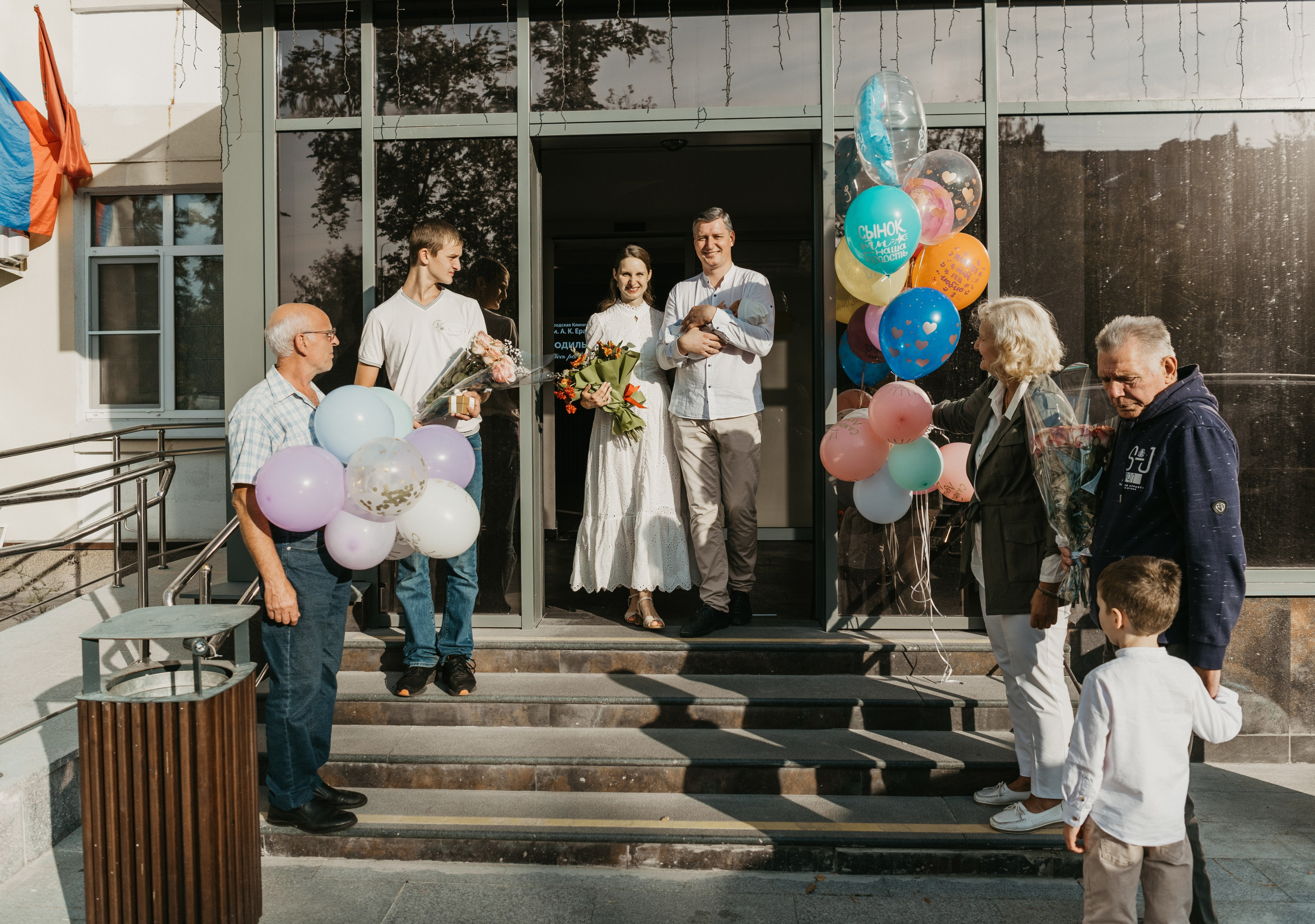 Выписка Павла. Ерамишанцева. Фотограф на выписку из роддома в Москве и МО