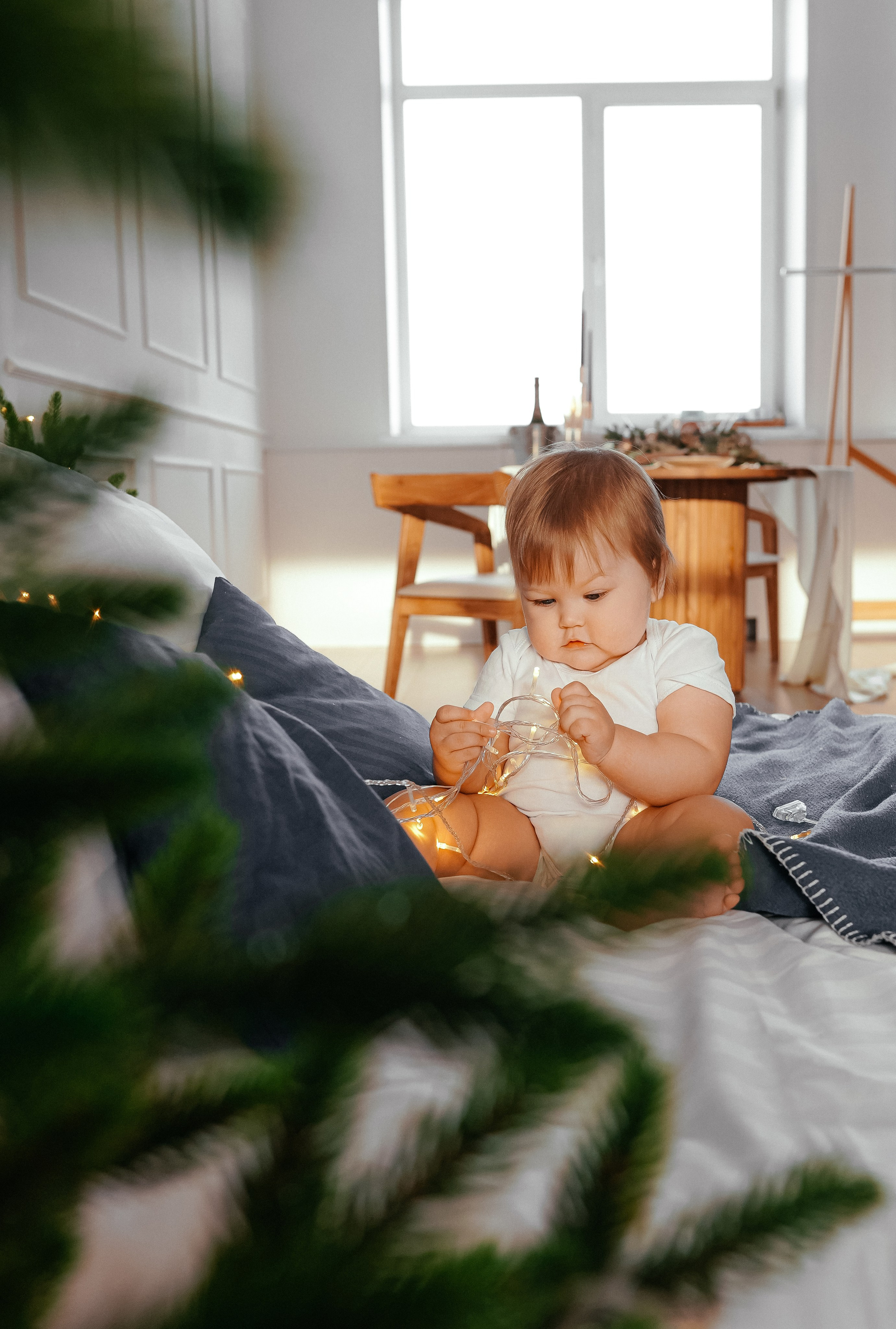 Семейная новогодняя фотосъемка в студии. Фотограф Ким Наталья в Красноярске