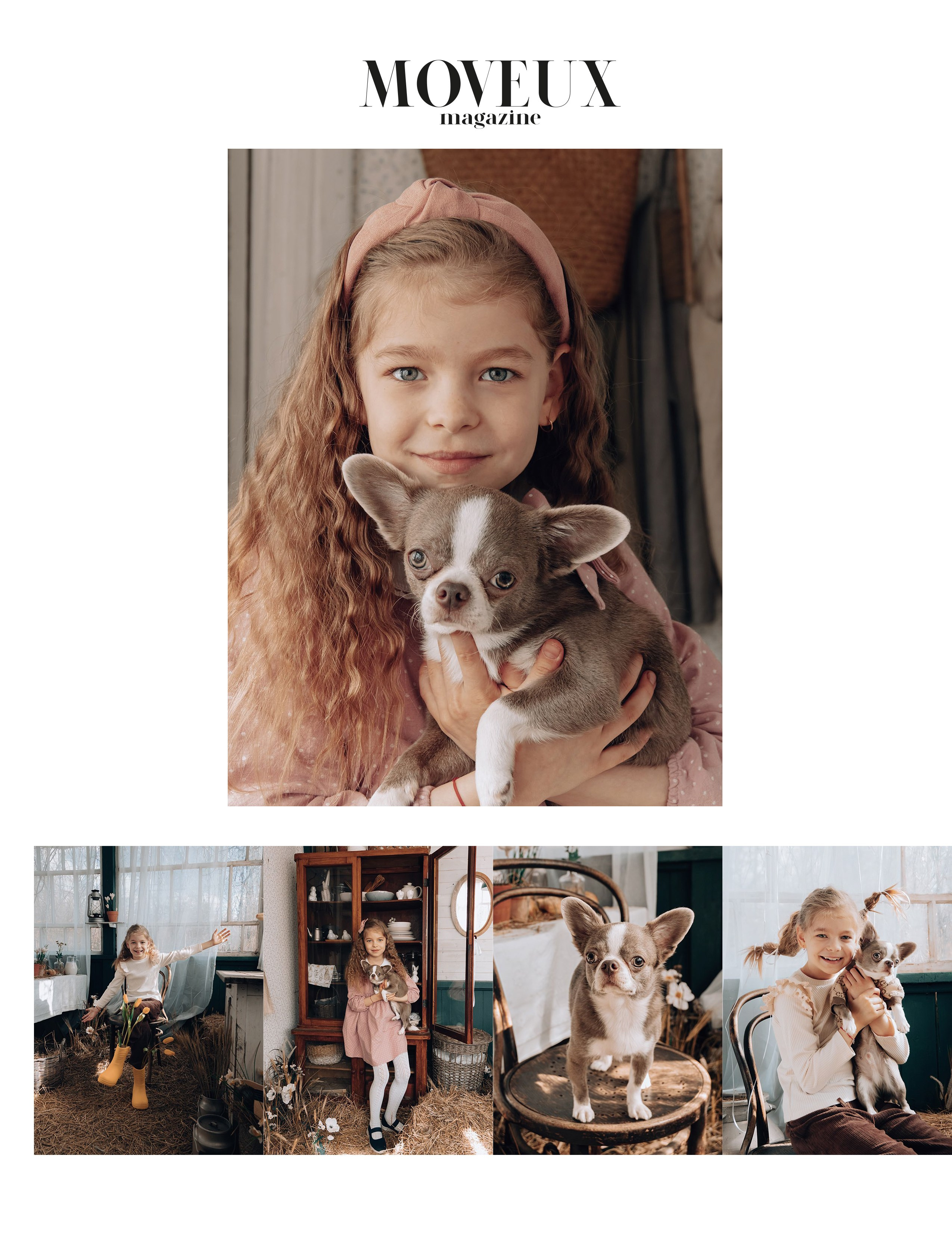 Маленькая девочка и собачка. Наталия Фролова. Фотограф. Москва