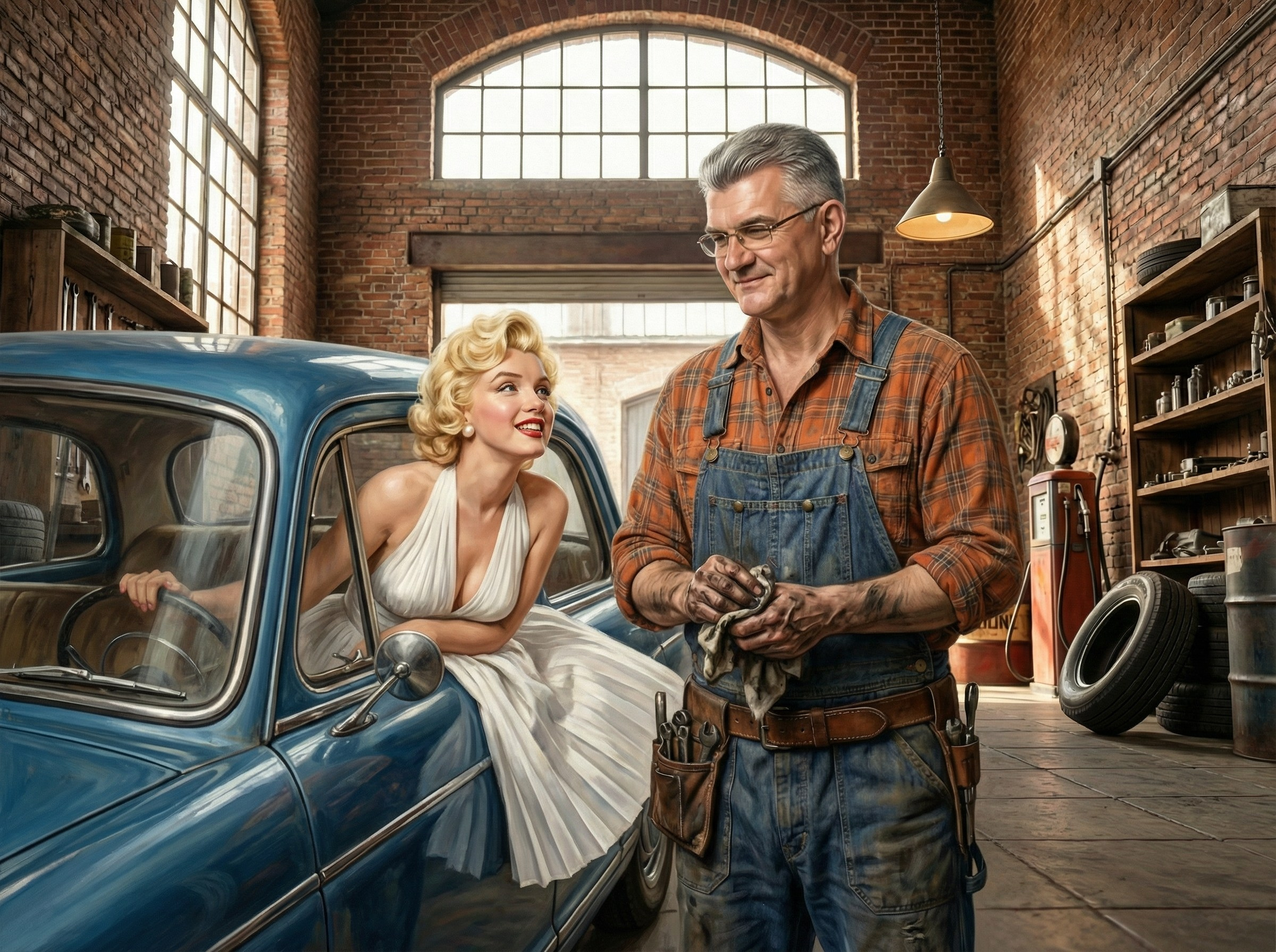 Однажды в гараже. Автор Игорь Елифёров. Шаблоны и дизайны выпускных альбомов и фотокниг