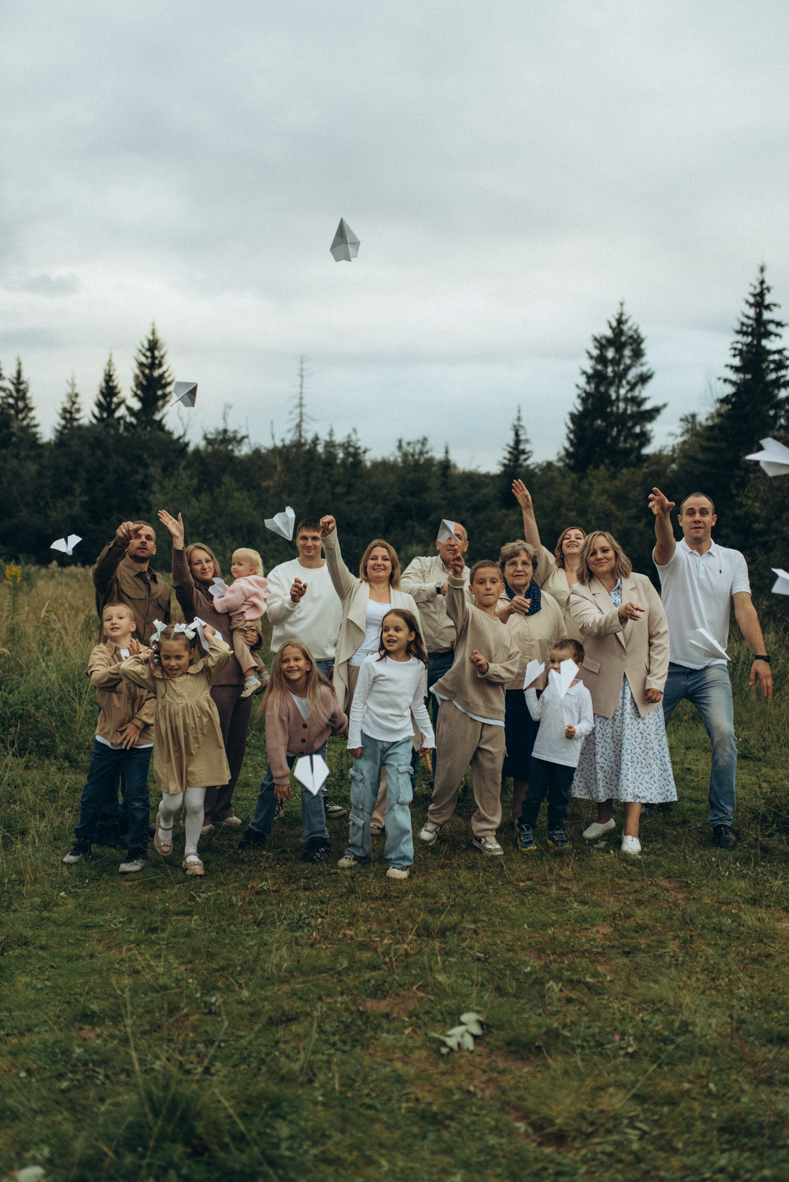 Большая семейная съемка. Семейный фотограф в Москве Екатерина Север