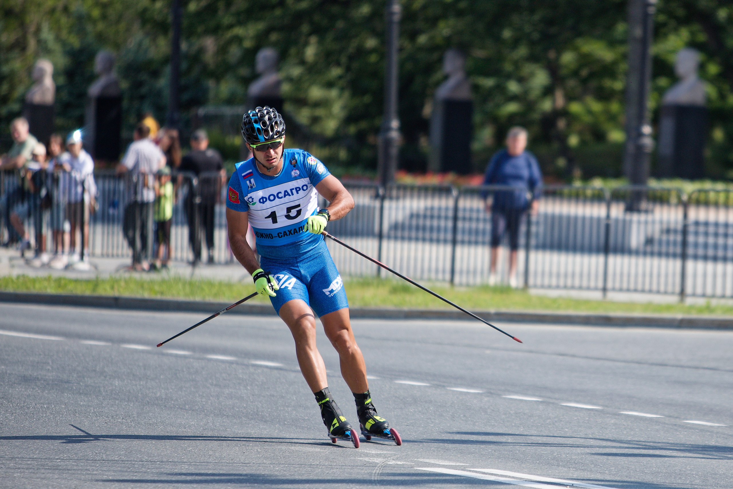 II этап Кубка России по лыжероллерам. Кутузов Евгений Фотограф в Южно-Сахалинске