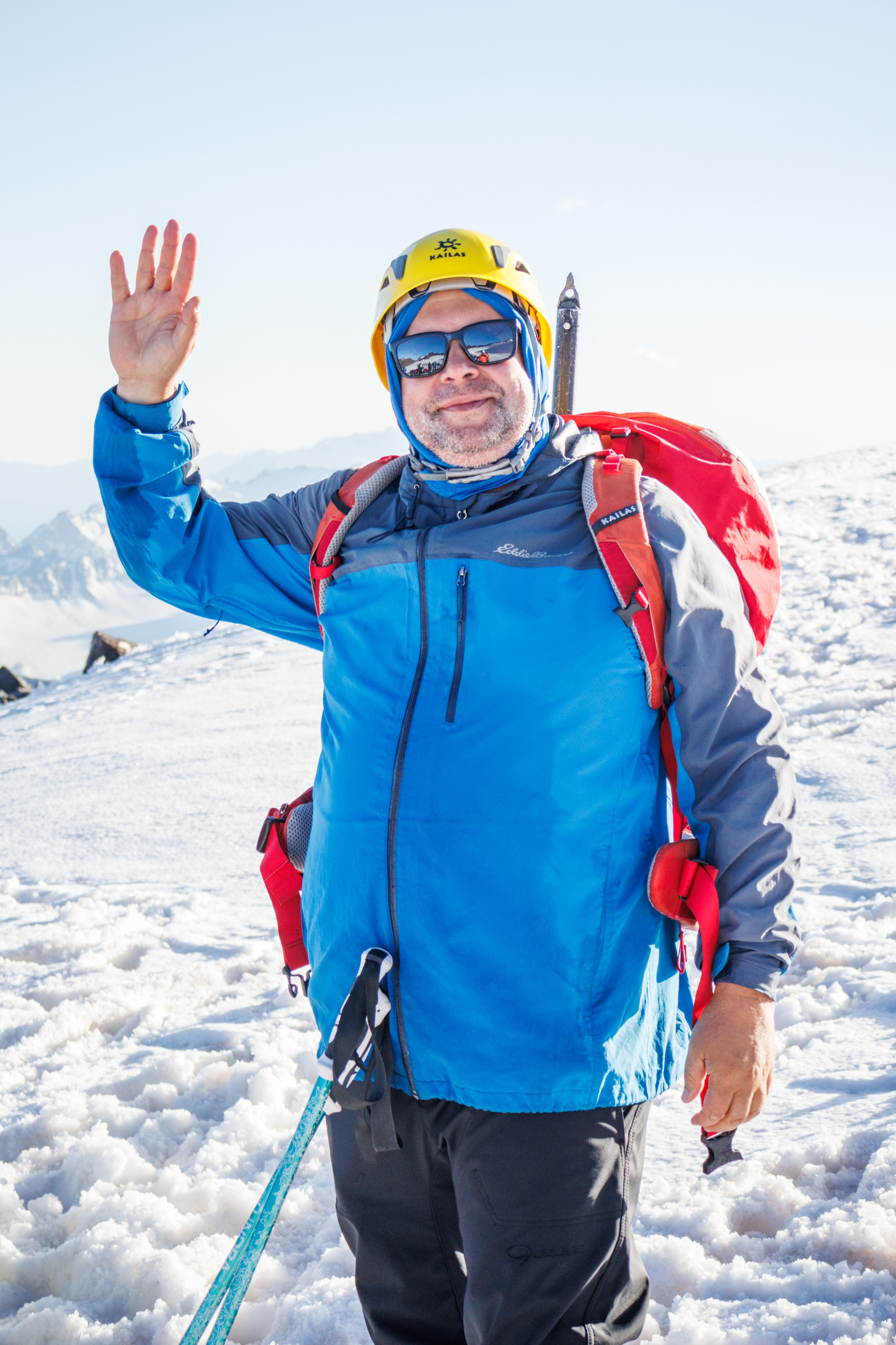 Снежно-ледовые занятия. Фотограф на трекинг и восхождение Эльбрус, Приэльбрусье. Елизавета Бобок
