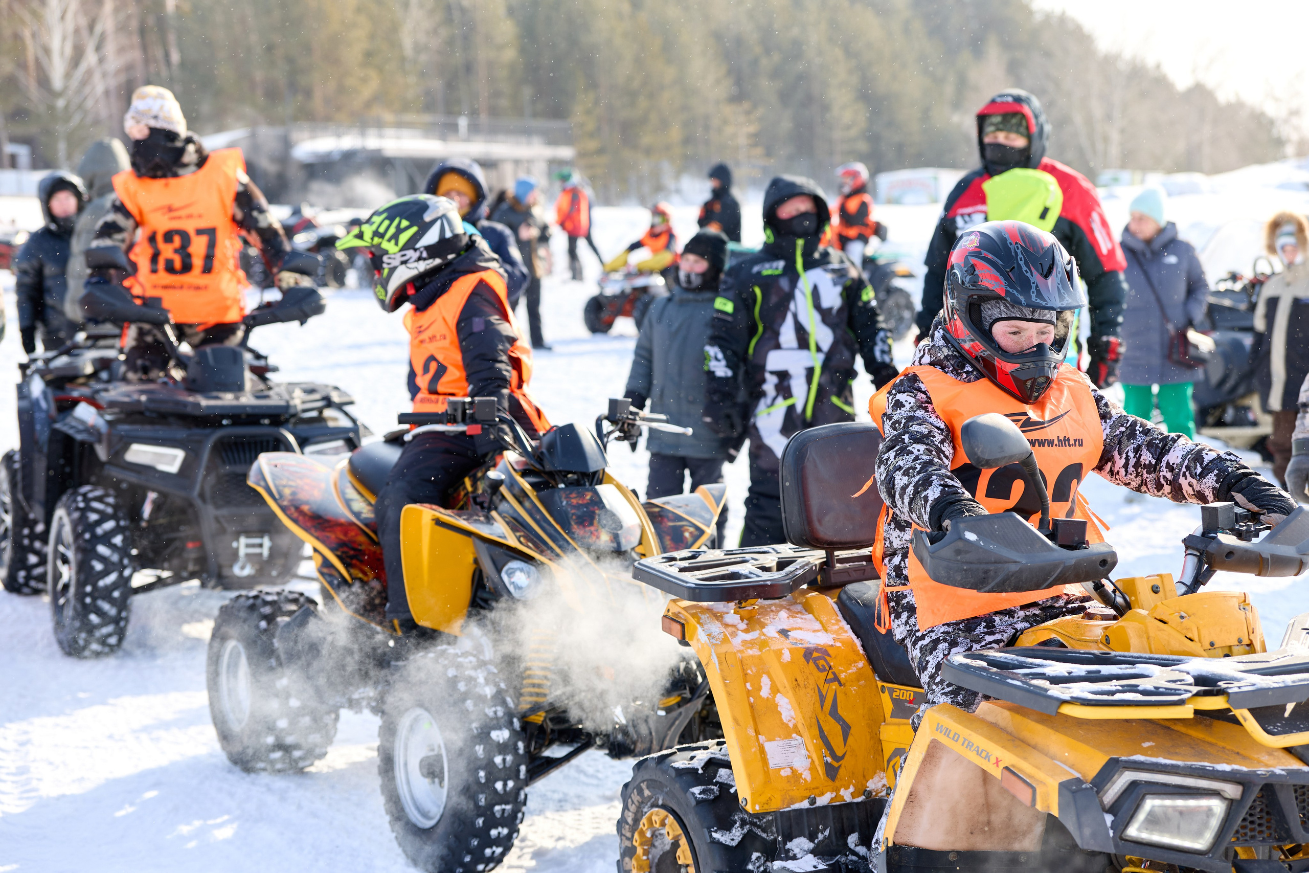 Топим Лёд — 2026. Соревнования на квадроциклах. Фотограф в Новосибирске Алена Скокова
