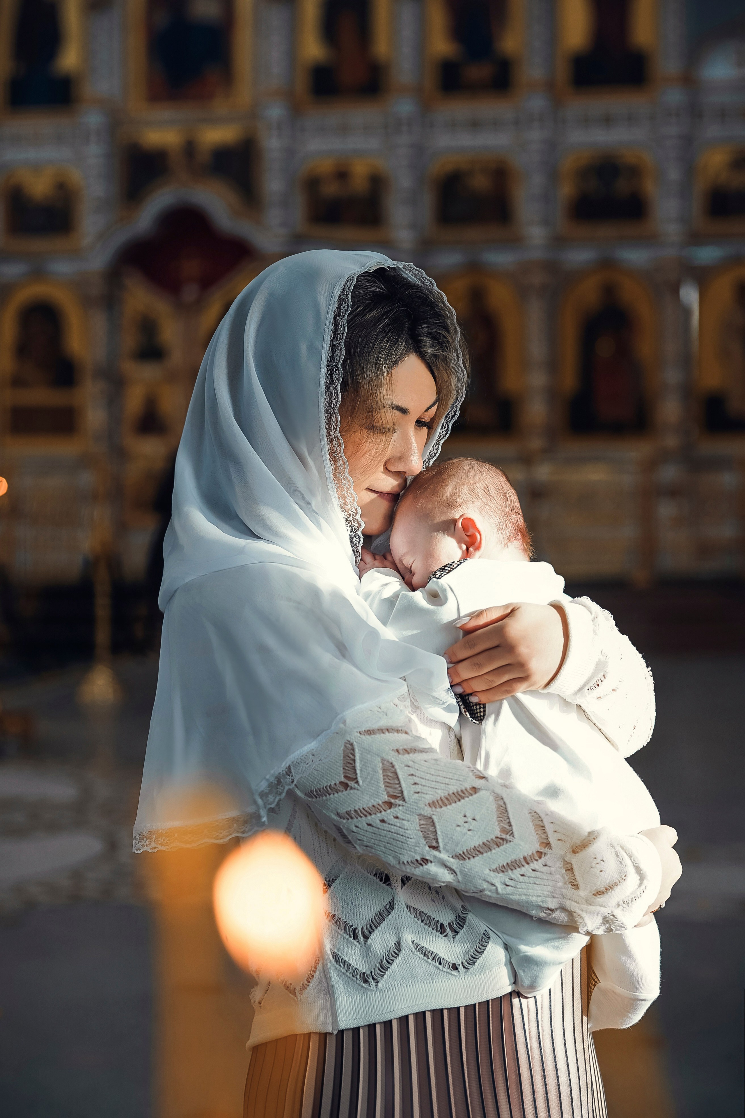 Крещение Иосифа. Патриаршее Подворье. Семейный фотограф и фотограф на таинства в Москве Юлия Калайджян