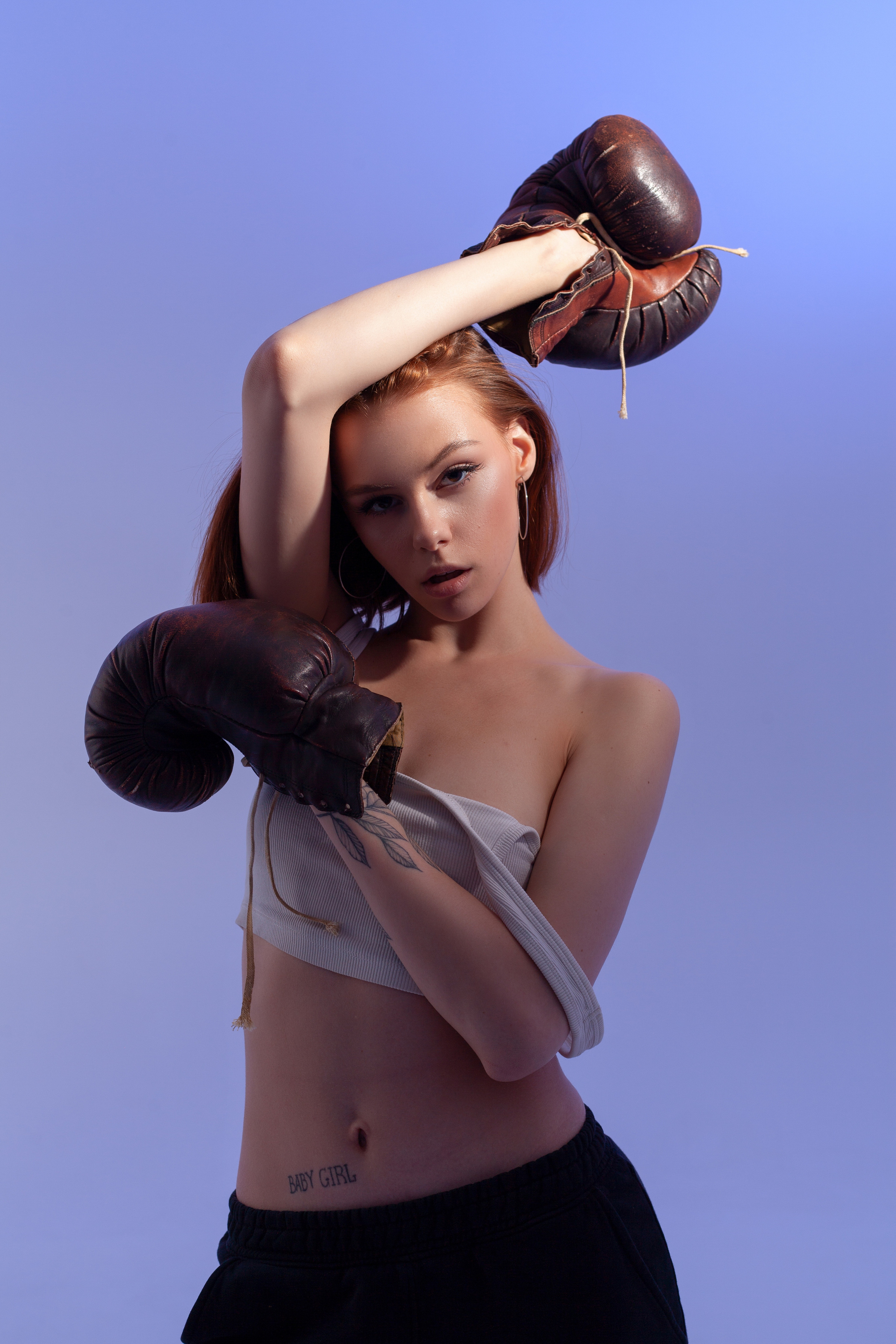 фотосессия для девушки в студии