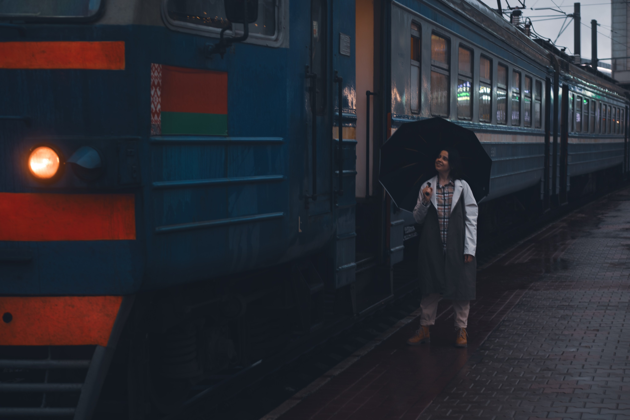 Фотосессия на вокзале