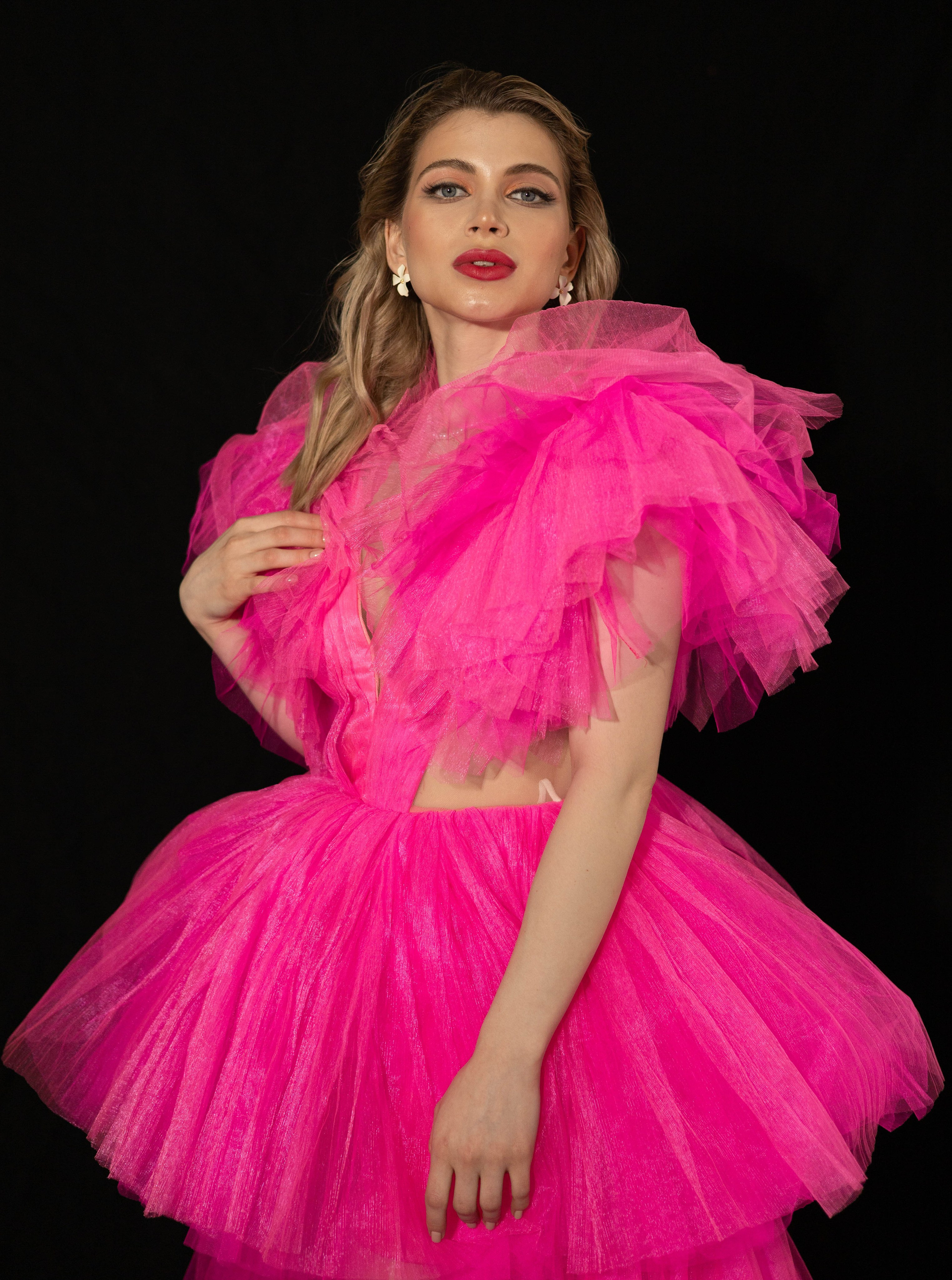 Екатерина. Fuchsia on black. Портретный фотограф Панферова Регина г. Санкт-Петербург, г. Казань