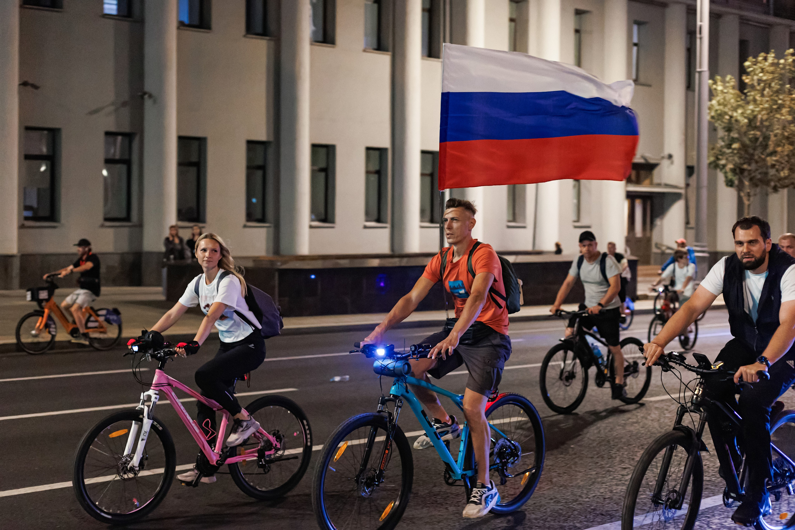 Московский ночной велофестиваль. Фотограф Сергей Склемин