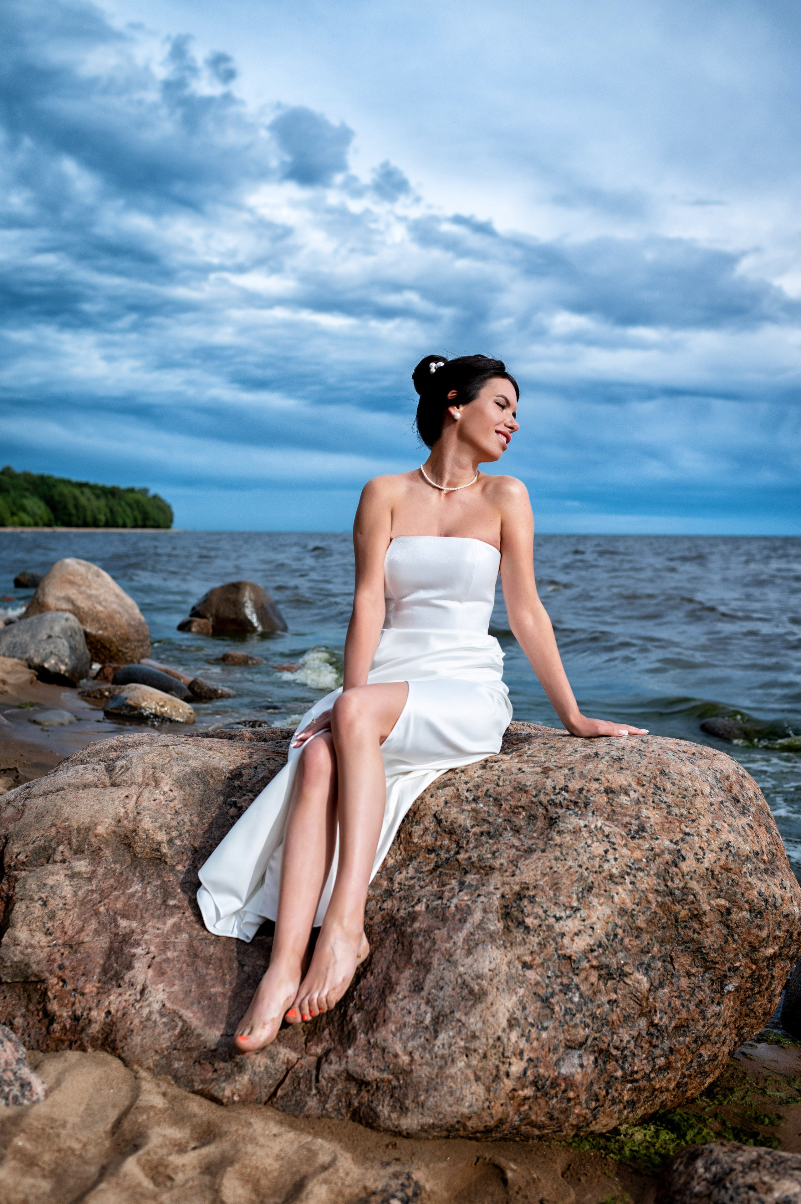 Евгений и Александра (фотосессия под дождём на Исаакиевской площади, свадебная прогулка на Финском заливе). Портретный, семейный и свадебный фотограф в Санкт-Петербурге и в Пушкине Ширяев Денис