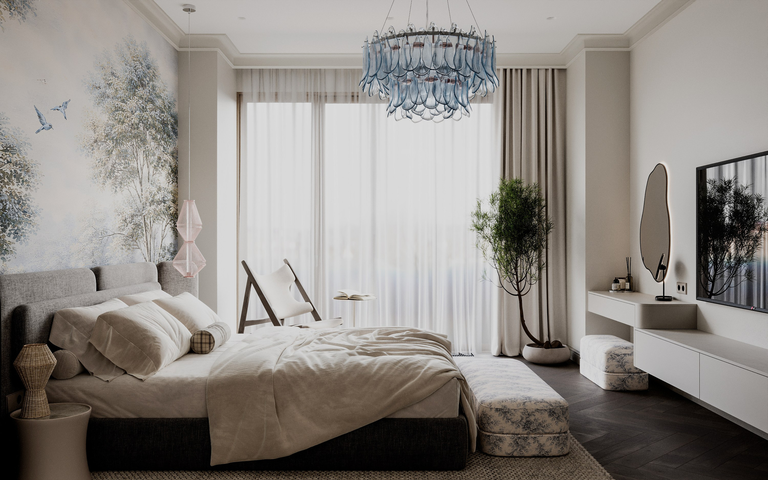 Bedroom. 3D визуализация интерьеров — Ирина