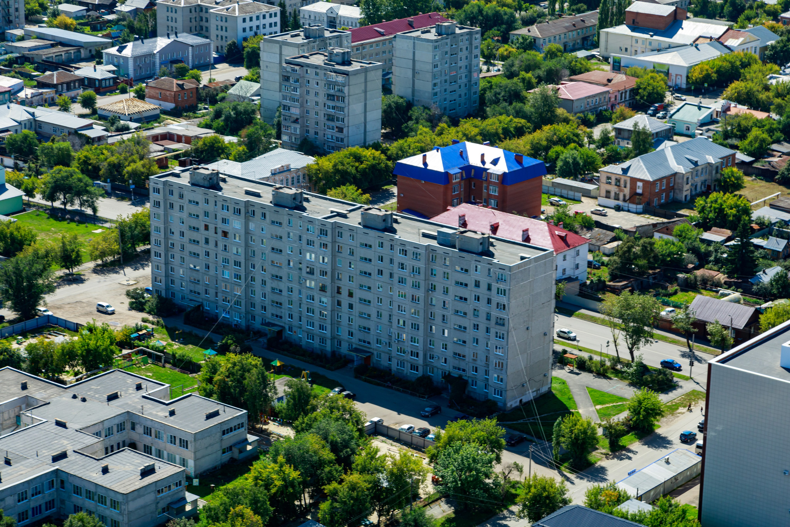 Город с высоты птичьего полёта. Фотограф Андрей Гузеев