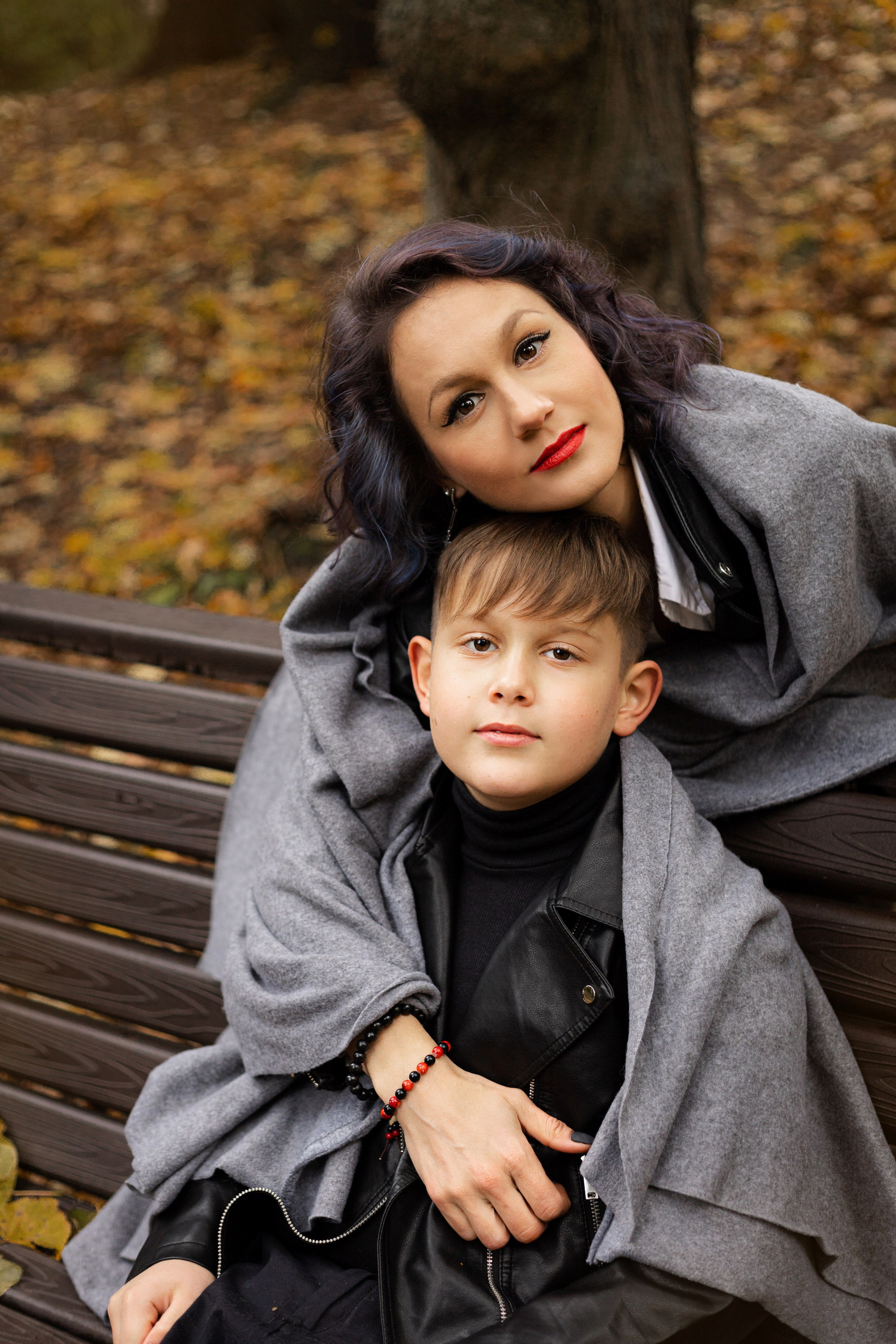 Катя и Вася. Фотосессия на Хэллоуин в парке. Семейный и детский фотограф в Санкт-Петербурге Павлова Елена