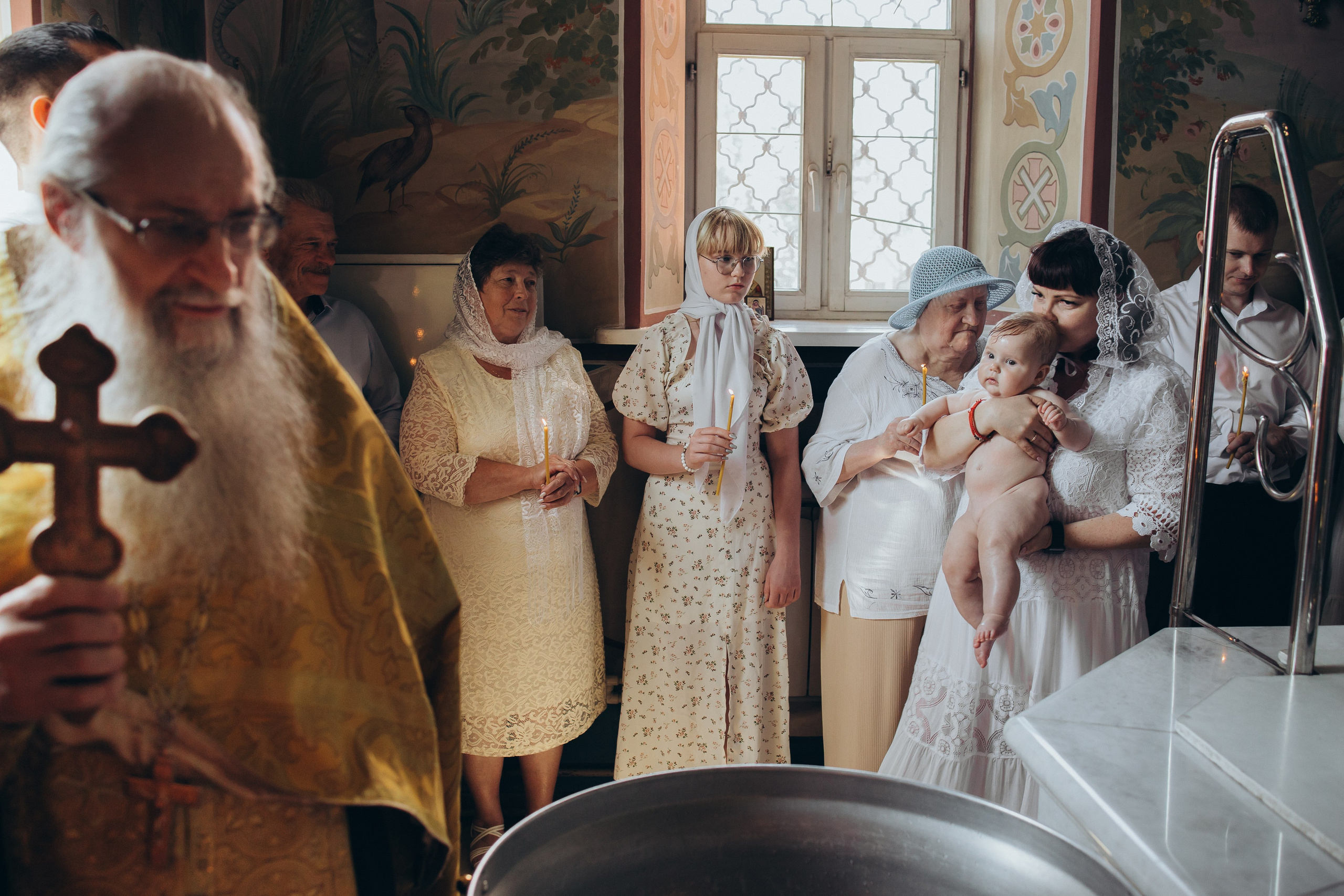 Таинство Крещения Деи в церкви Троицы Живоначальной в Карабанове. Детский и семейный фотограф в Пушкино, Мытищи, Москва Сергеева Светлана