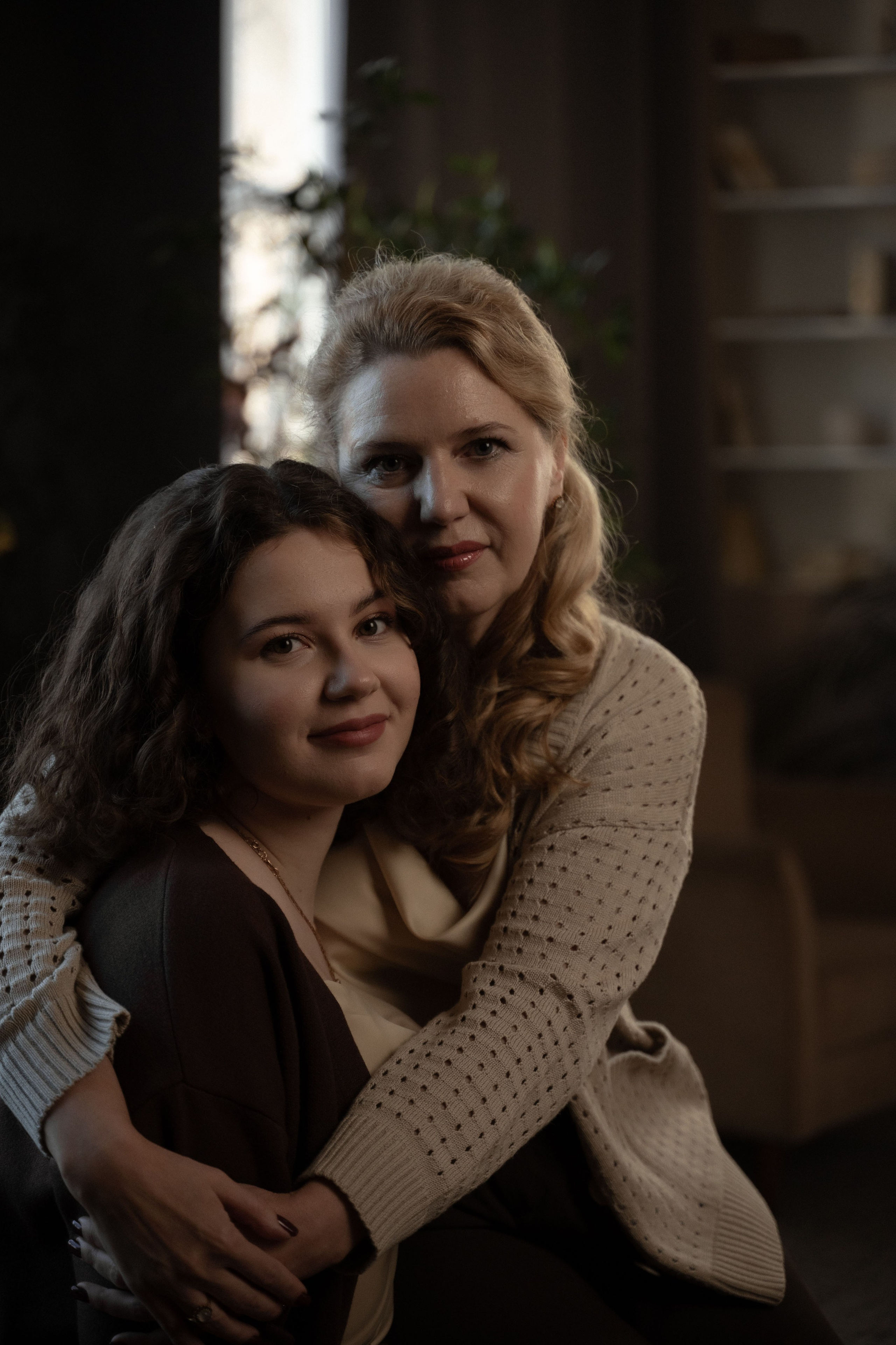 Семейная фотосессия мамы с дочкой