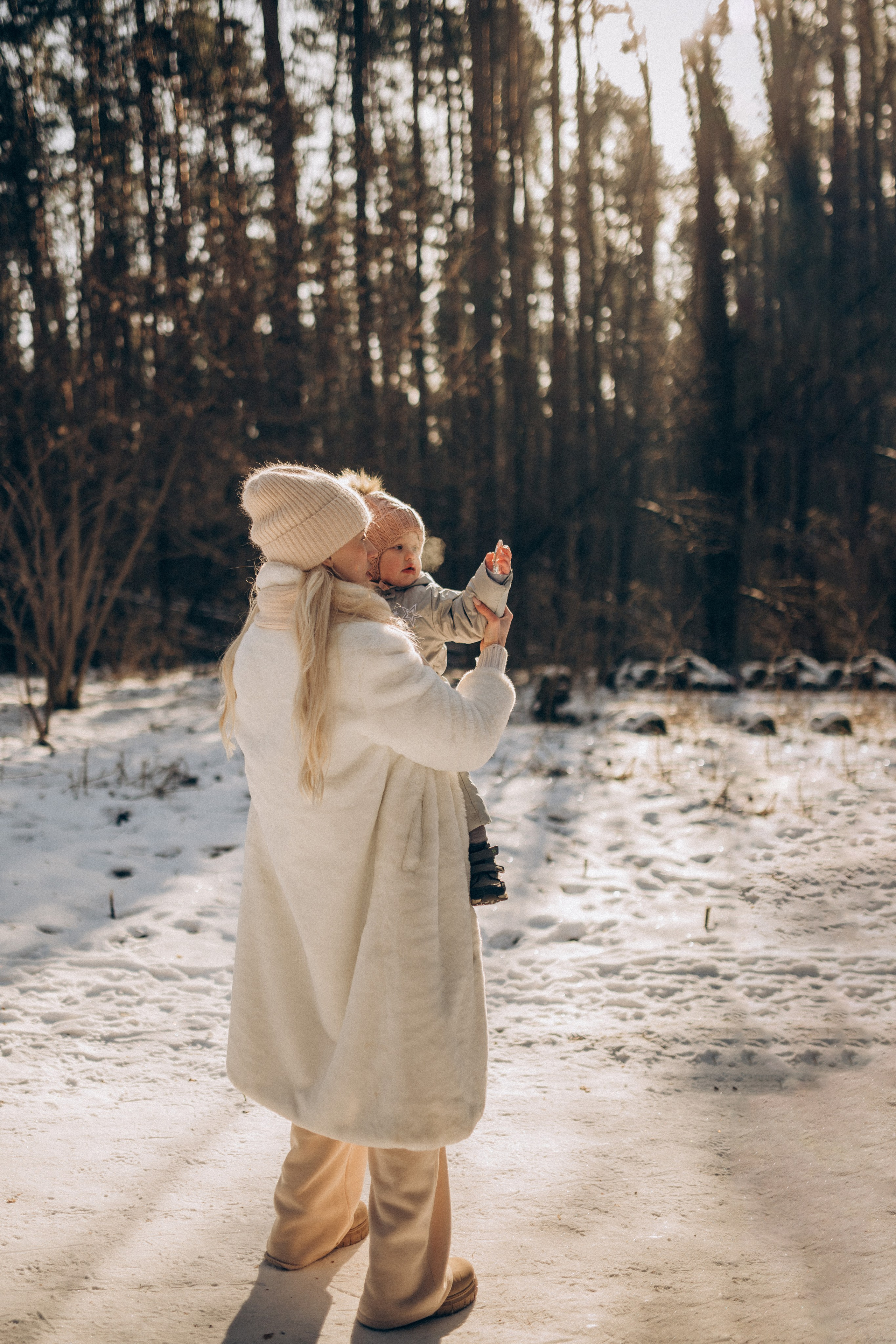 Зимняя фотосессия в лесу. Семейный фотограф в Домодедово и Москве Елена Пичугина