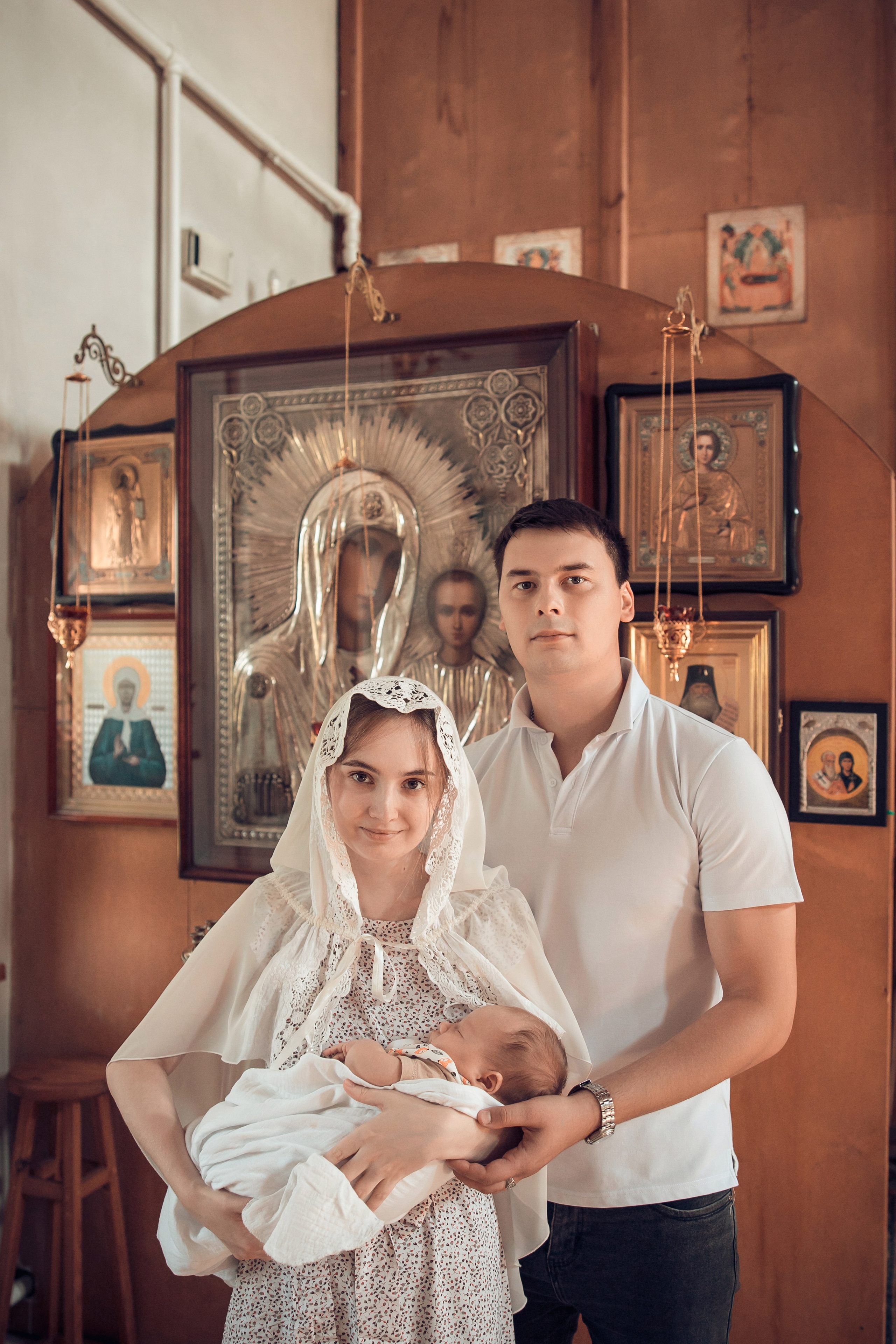 Таинство Крещения Анатолия. Церковь Троицы Живоначальной в Мурмино. Семейный фотограф в Рязани и Рязанской области