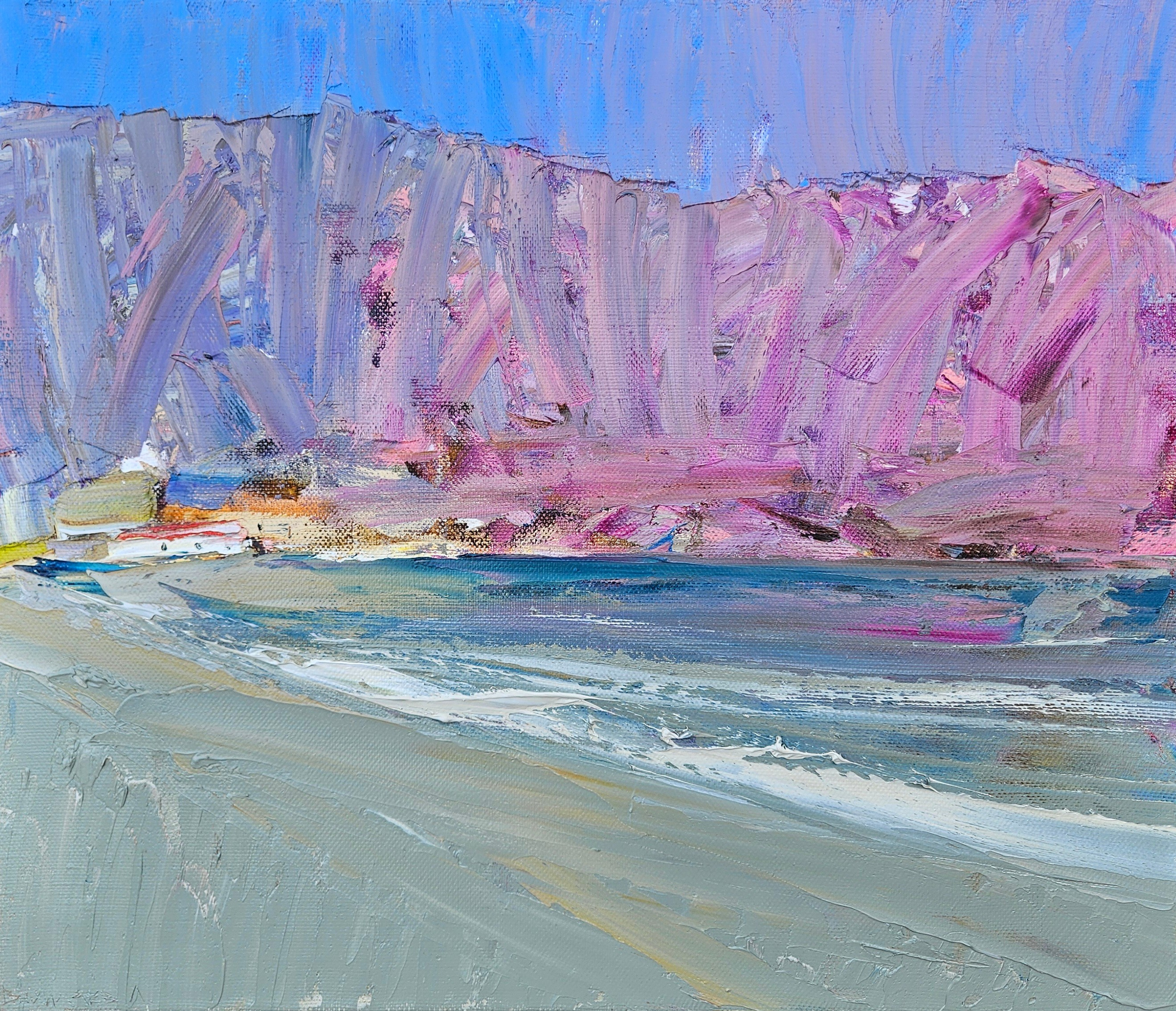 "Морской пейзаж". 2026. Холст, масло. 60х70. Цена: 30000₽