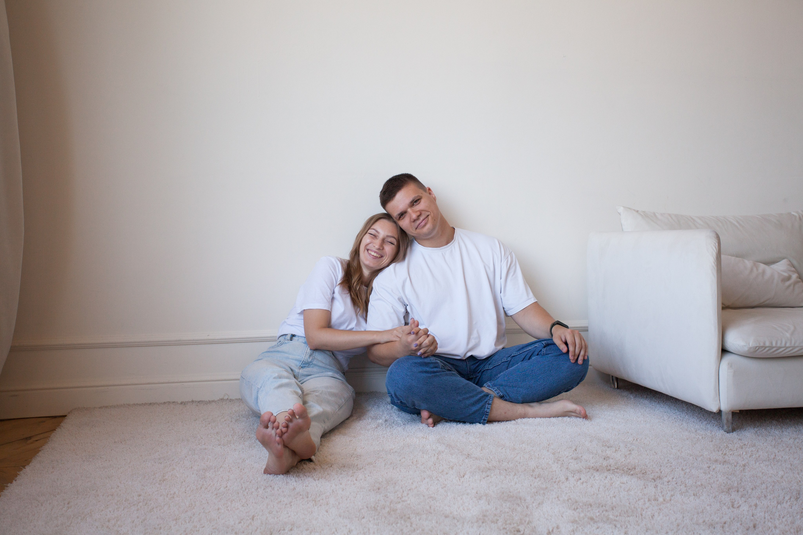 Женя и Кристина минимализм. Семейный и детский фотограф в Краснодаре Брусилова Марина