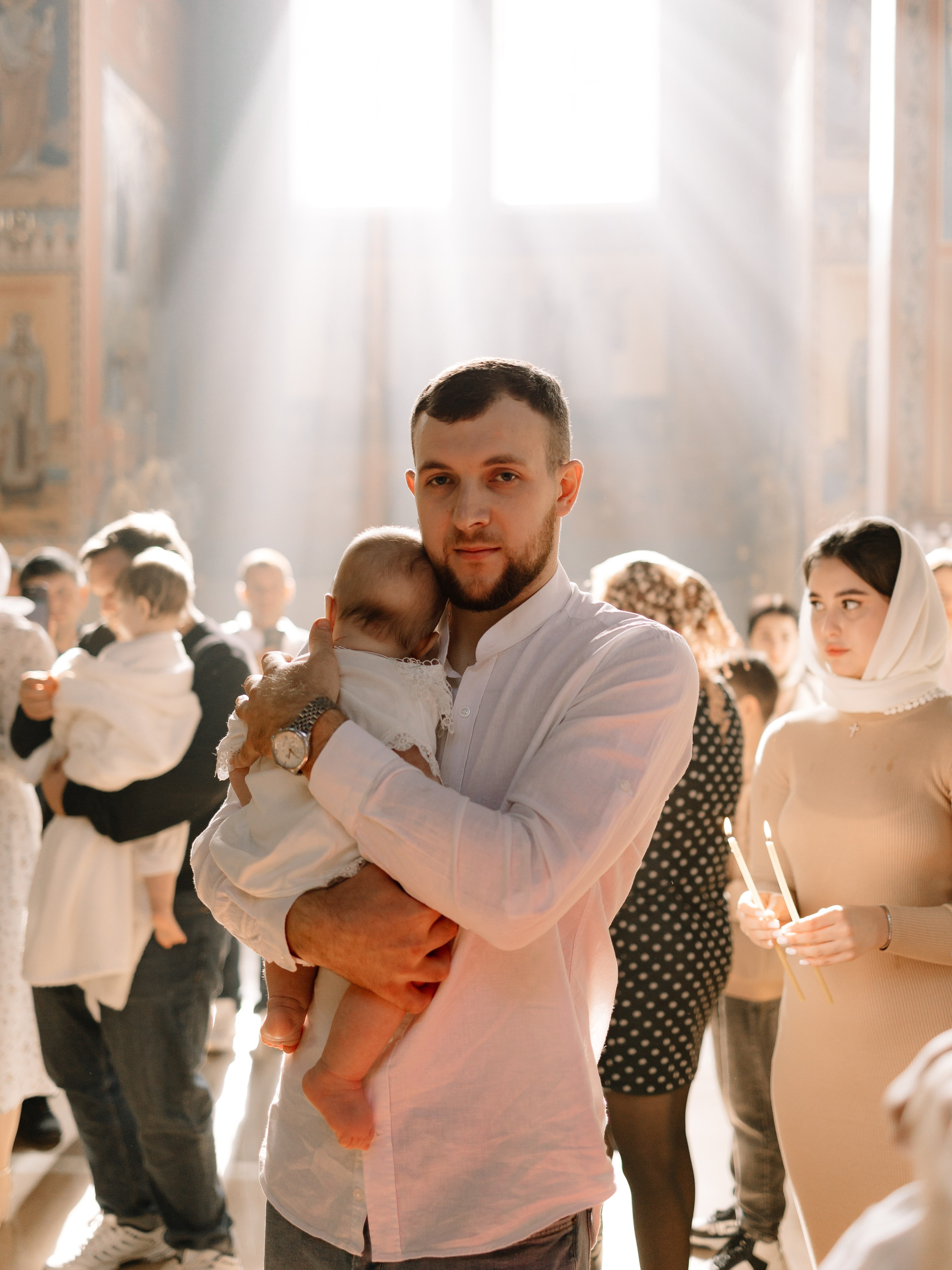 Таинство крещения Миланы. Семейный фотограф в Краснодаре Храмова Анна
