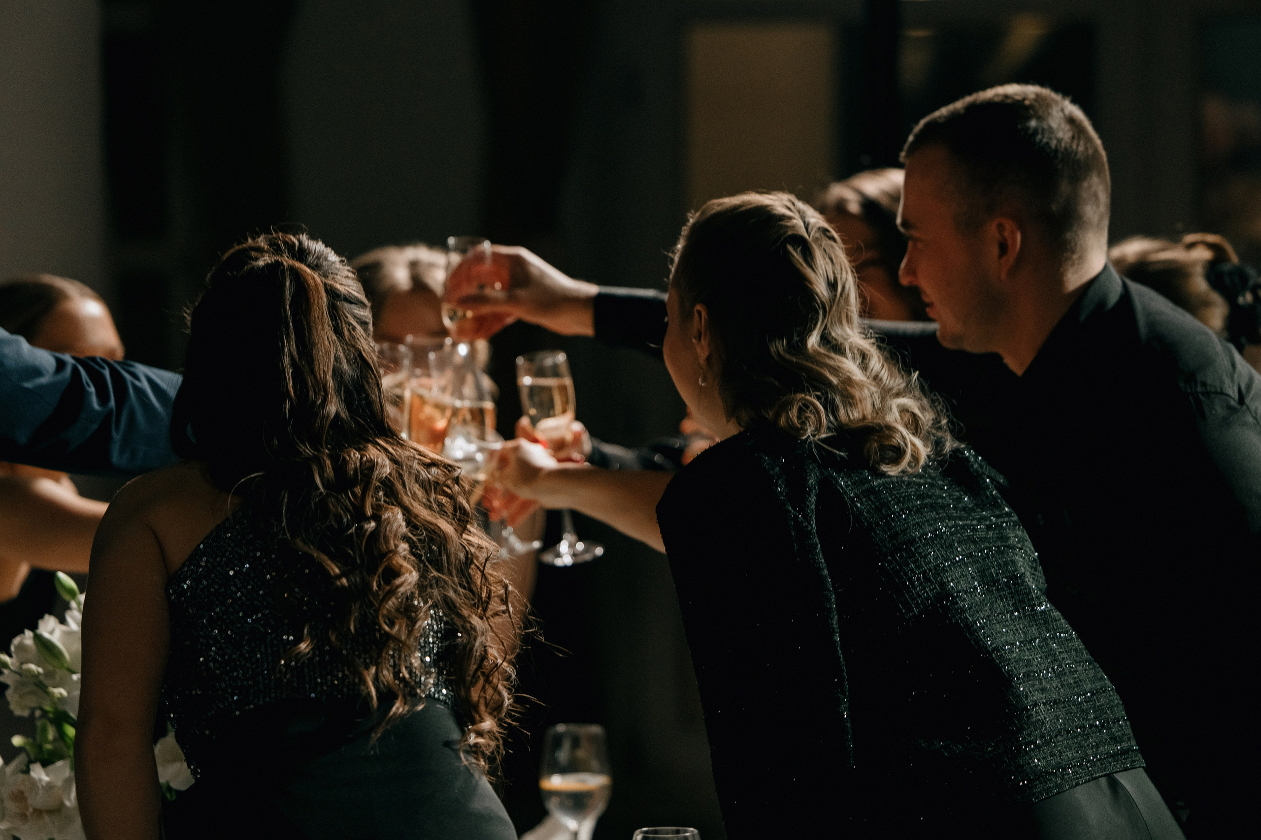 Свадебный банкет на вилле Политика. Свадебный фотограф Москва