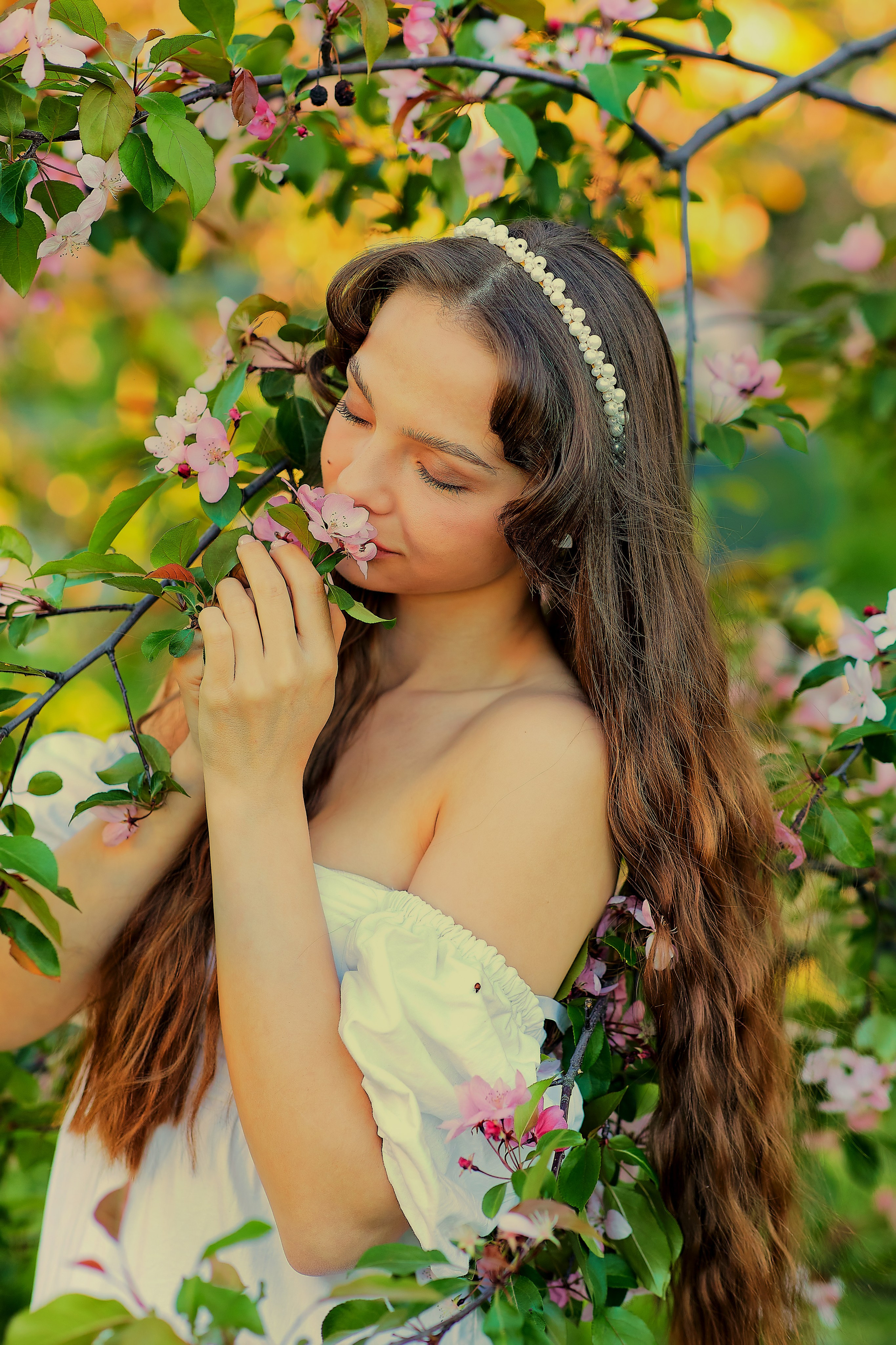 Цветение яблони, сирень. Семейный и детский фотограф в Ярославле Юлия Галашина