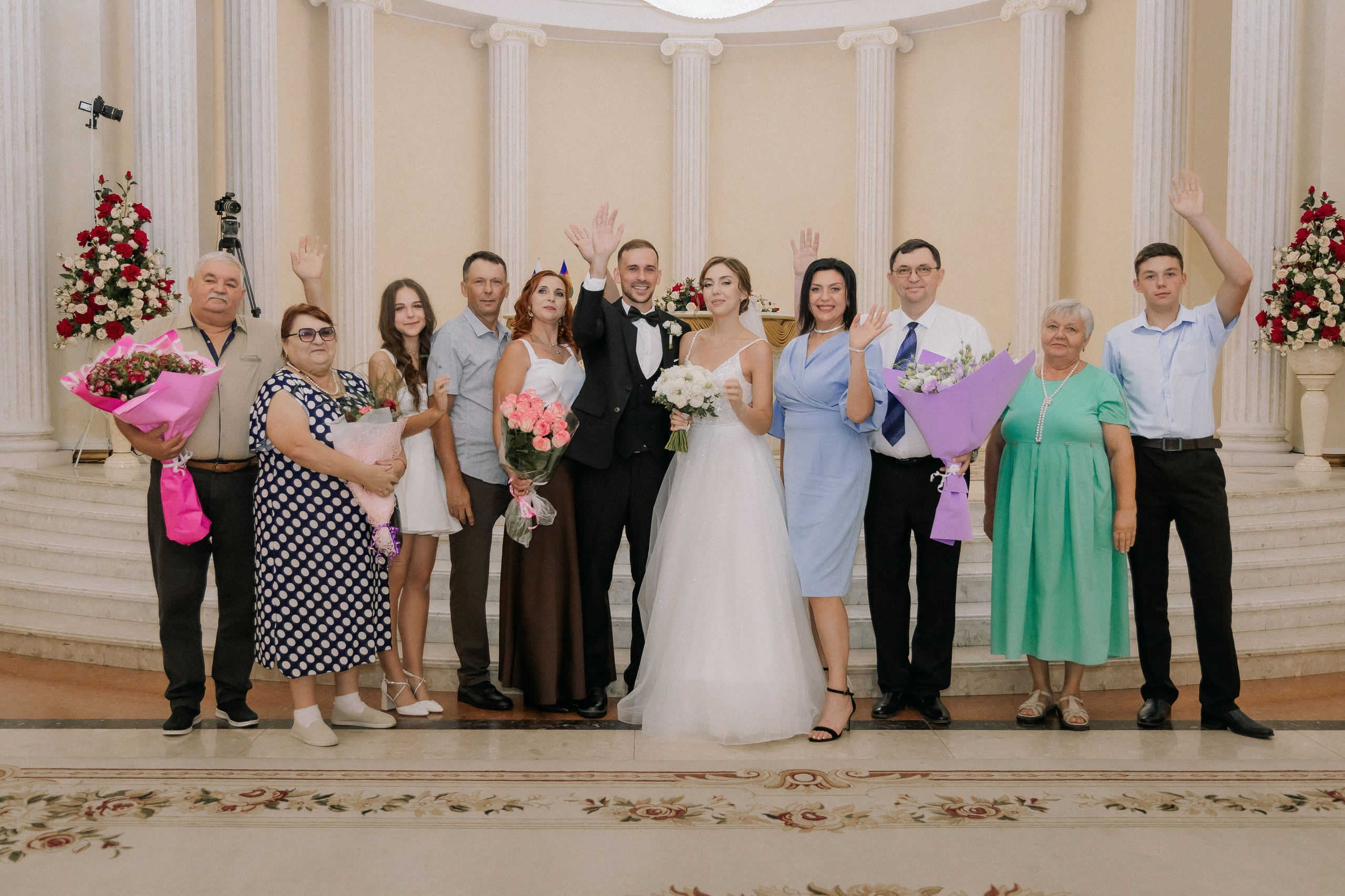 Свадебная прогулка Екатерины и Евгения. Свадебная фотография. Арина Рубах