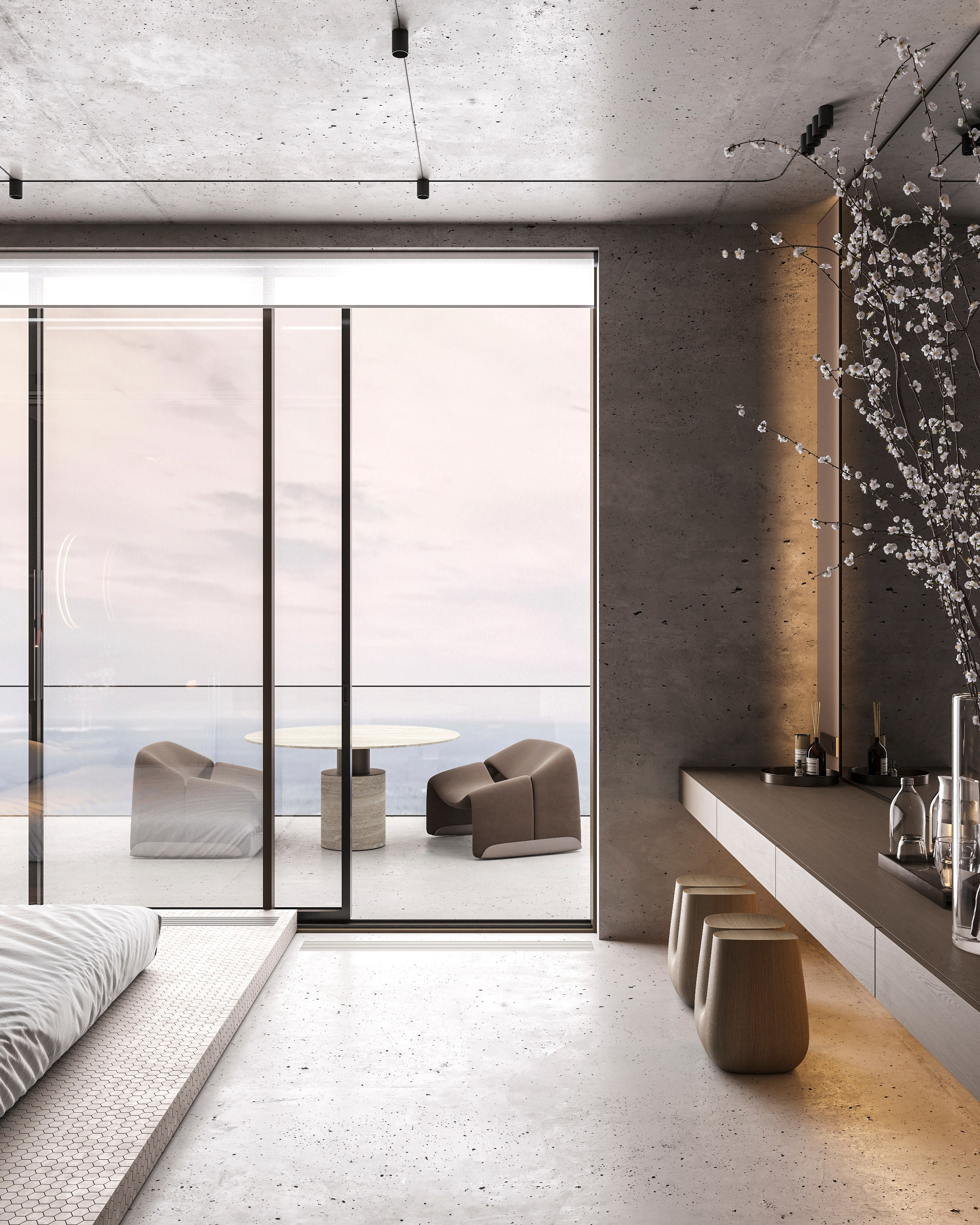 LUXURIOUS SIMPLICITY | BEIGE CONCEPT. Interior Visualization by Valerie Stetyukevich