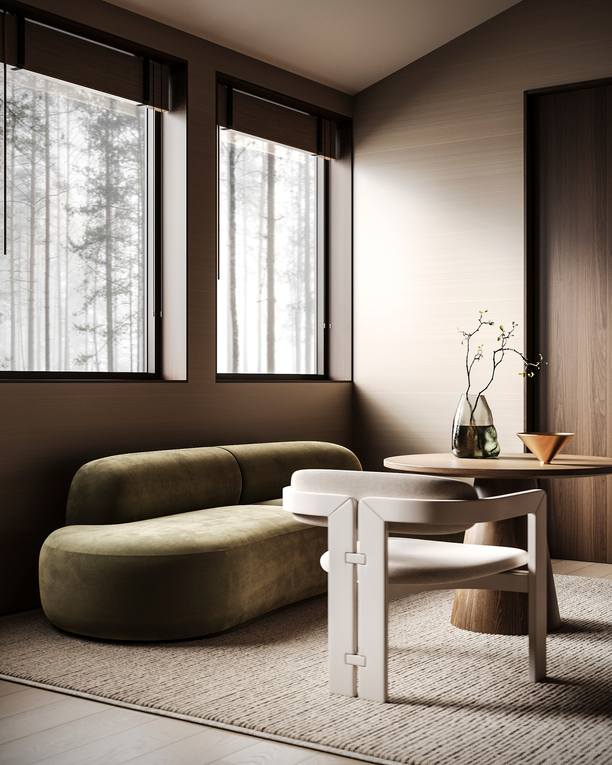 MUTED LOFT | RENDERCAMP DESIGN. Interior Visualization by Valerie Stetyukevich