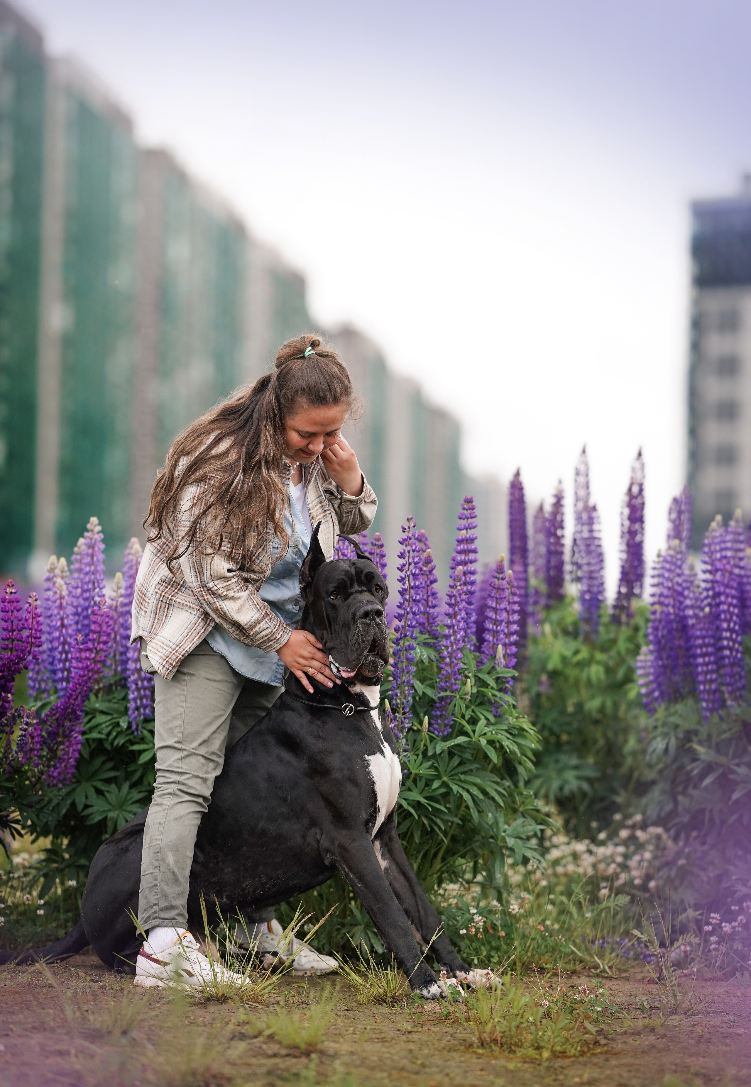 Вика и Трофей люпины. Фотограф-анималист в Санкт-Петербурге Яна Мартынова