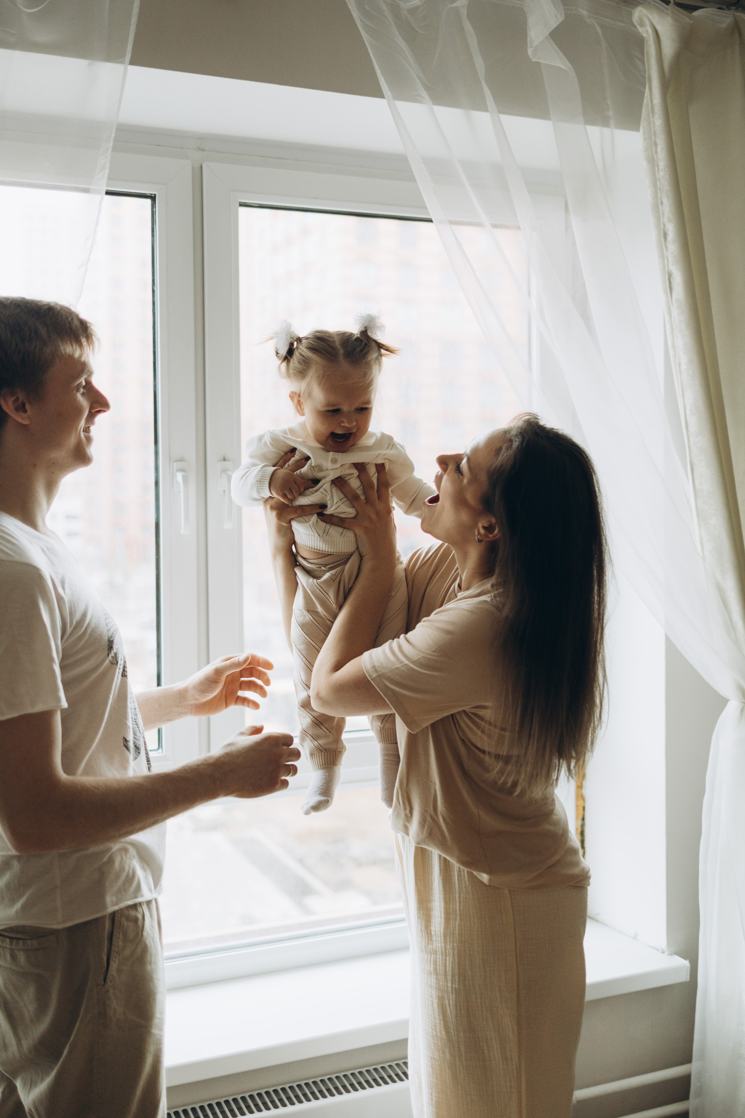Настя, Андрей и Лиза. Семейный фотограф в Москве Виктория Ястребинская