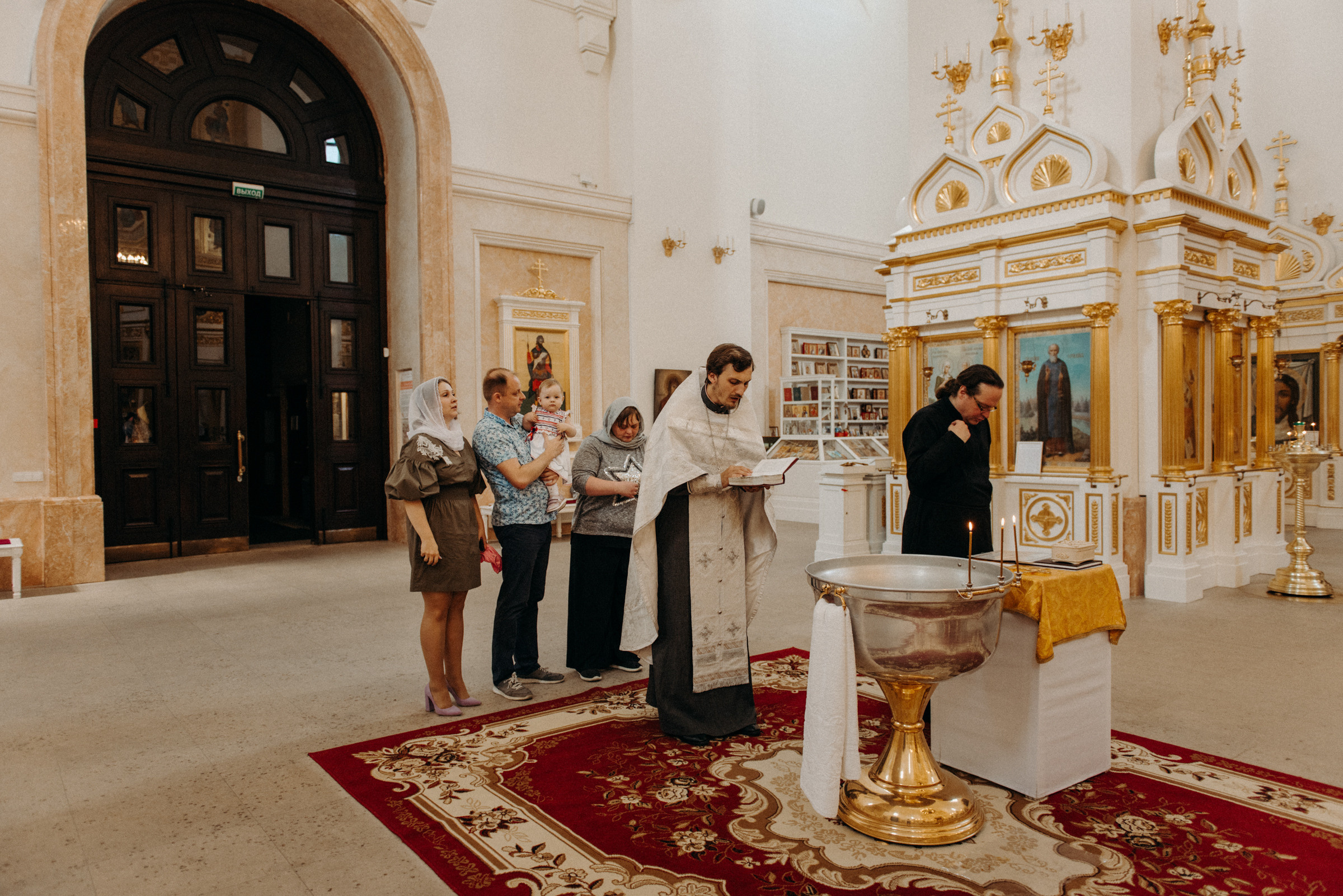 фотограф на крещение, крещение в Екатерининском соборе в городе Пушкин