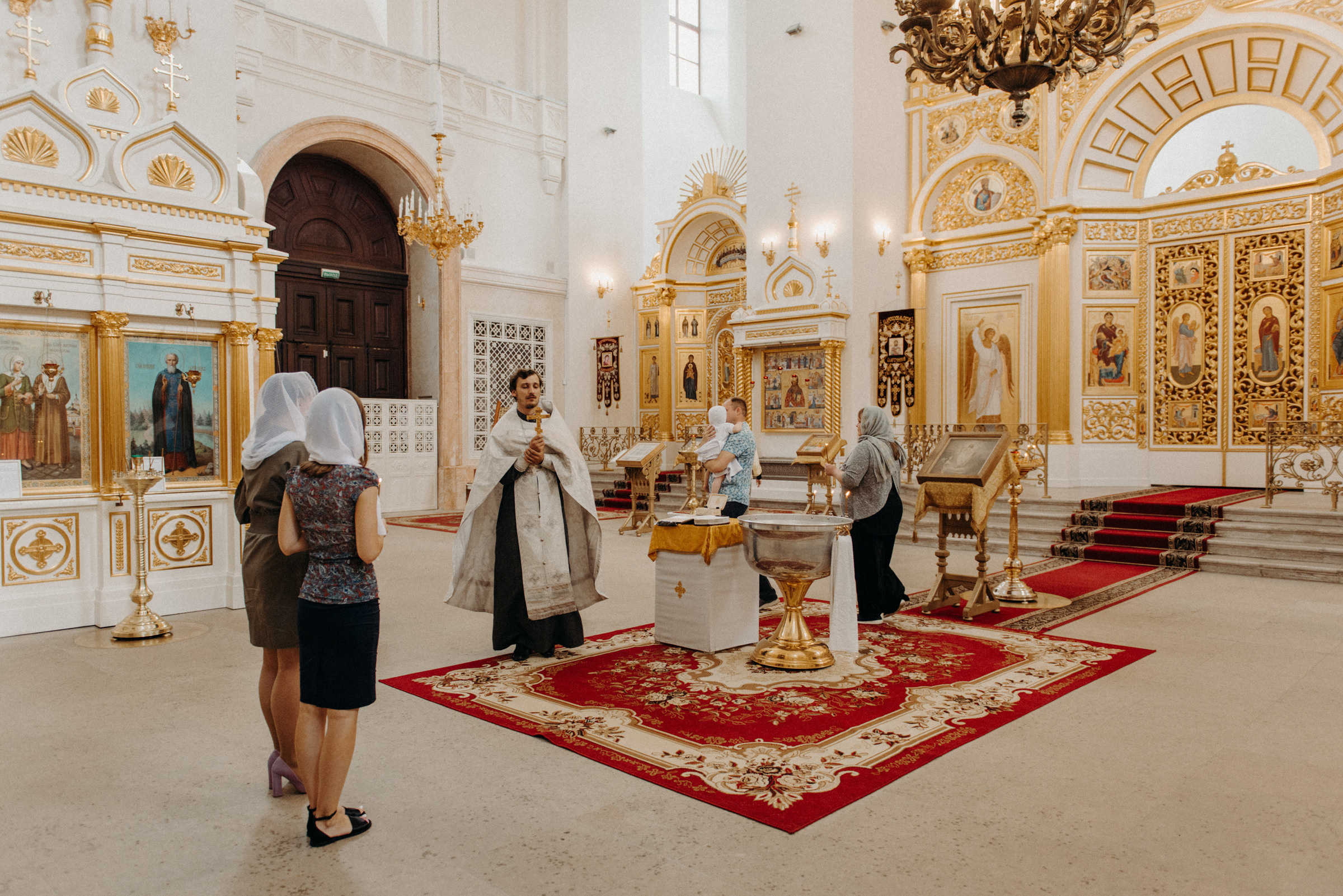 фотограф на крещение, крещение в Екатерининском соборе в городе Пушкин