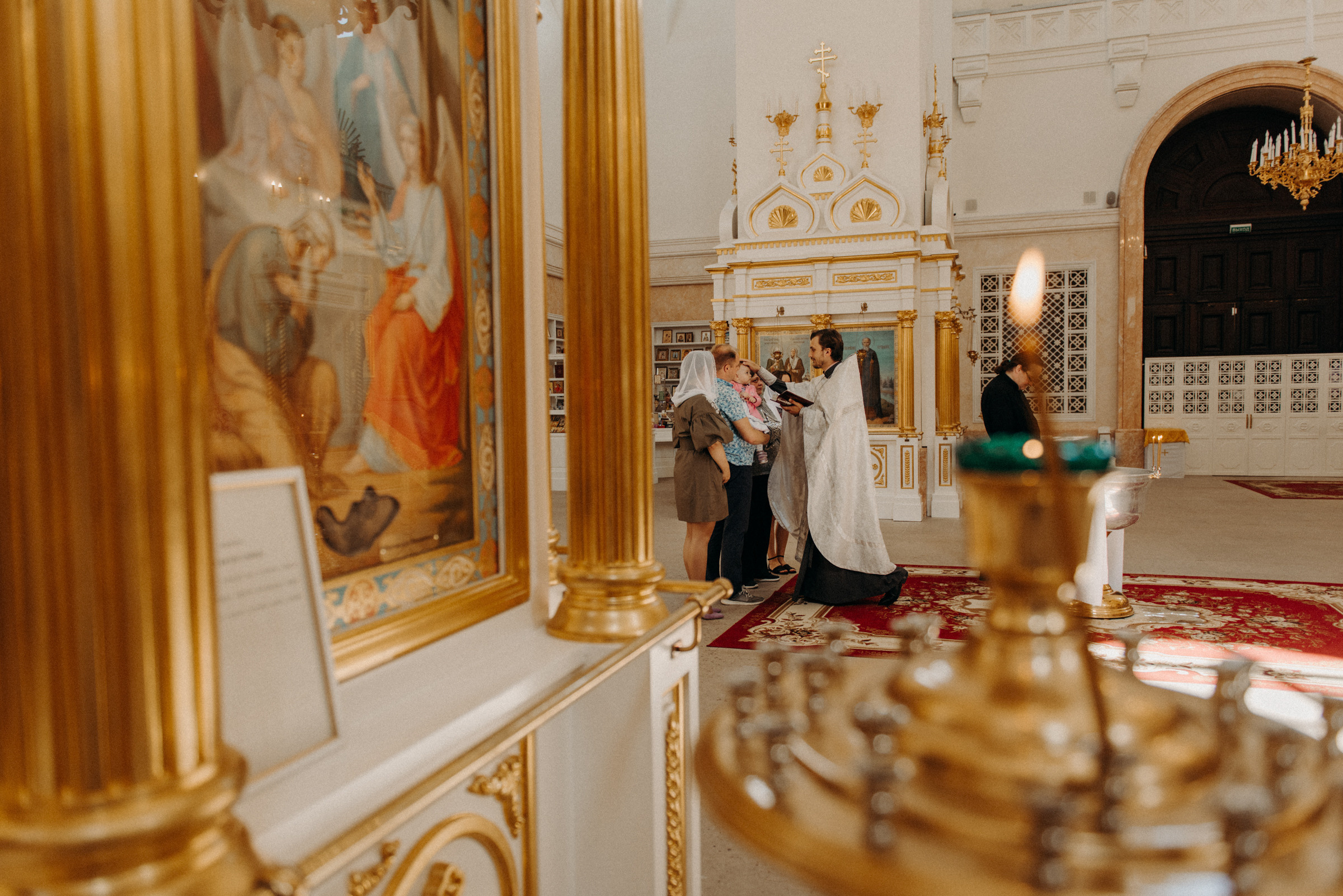 фотограф на крещение, крещение в Екатерининском соборе в городе Пушкин