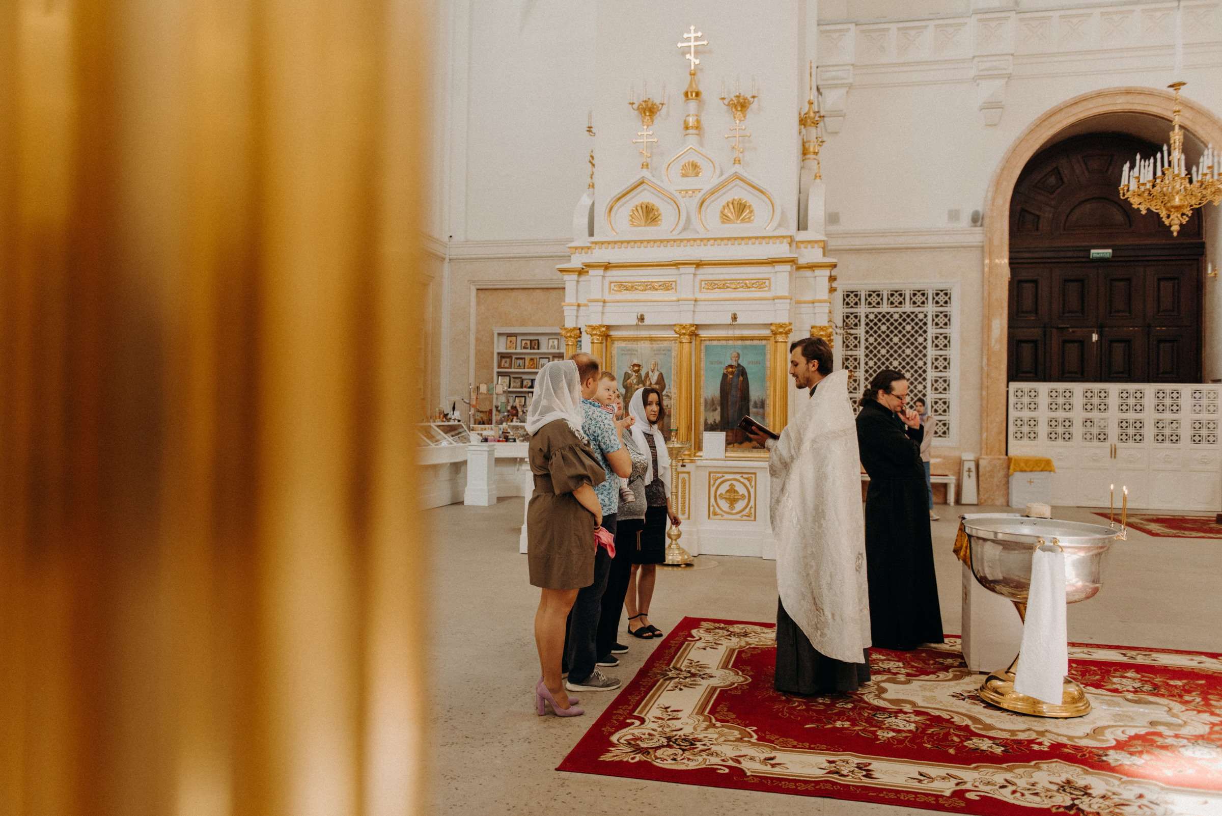 фотограф на крещение, крещение в Екатерининском соборе в городе Пушкин
