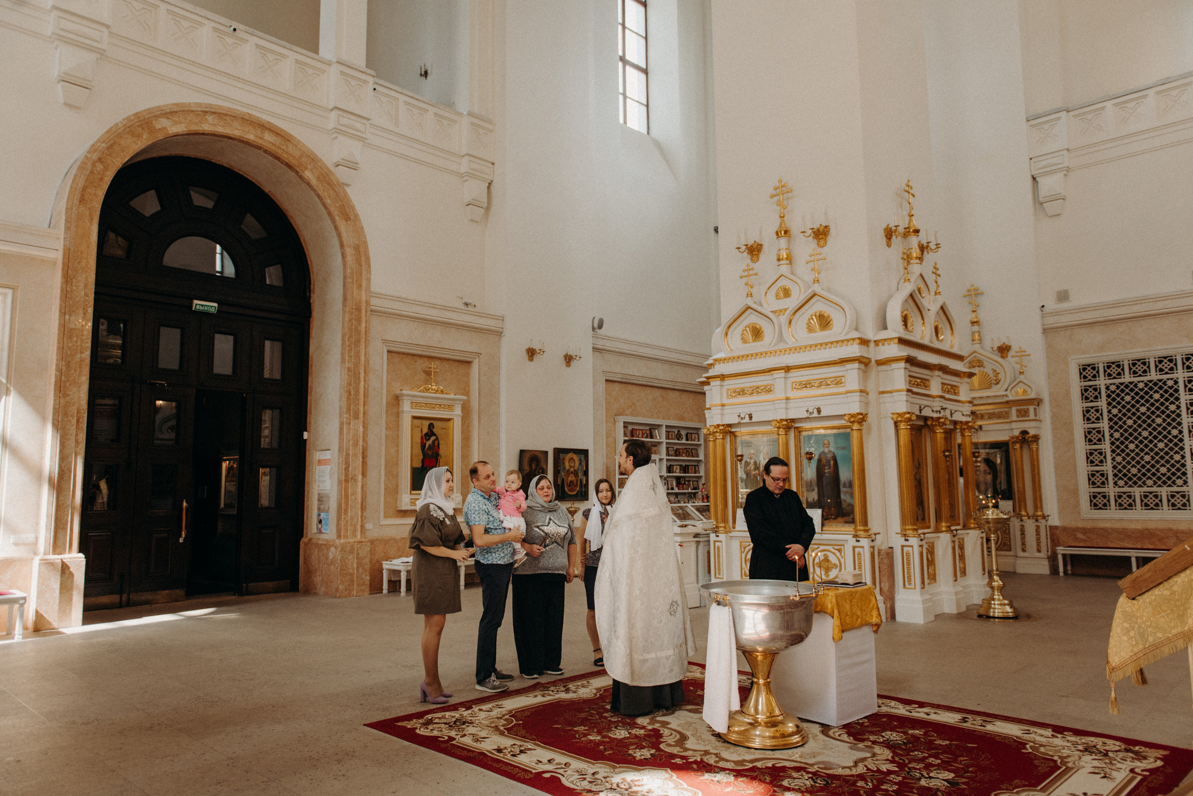 фотограф на крещение, крещение в Екатерининском соборе в городе Пушкин