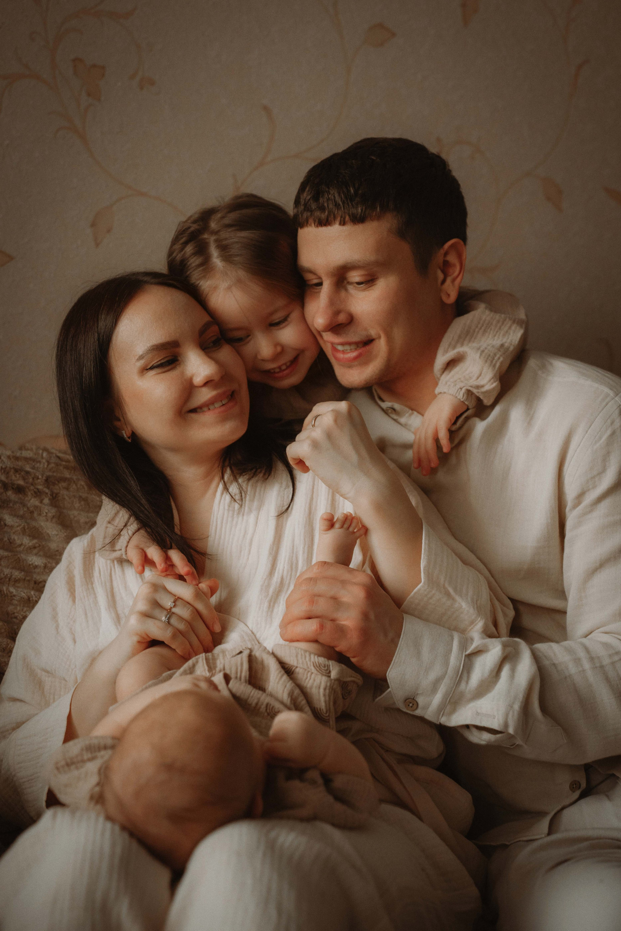 Ваня, Лера, Алиса и Кирюша. Семейный фотограф • Домашние съемки в Нижнем Новгороде
