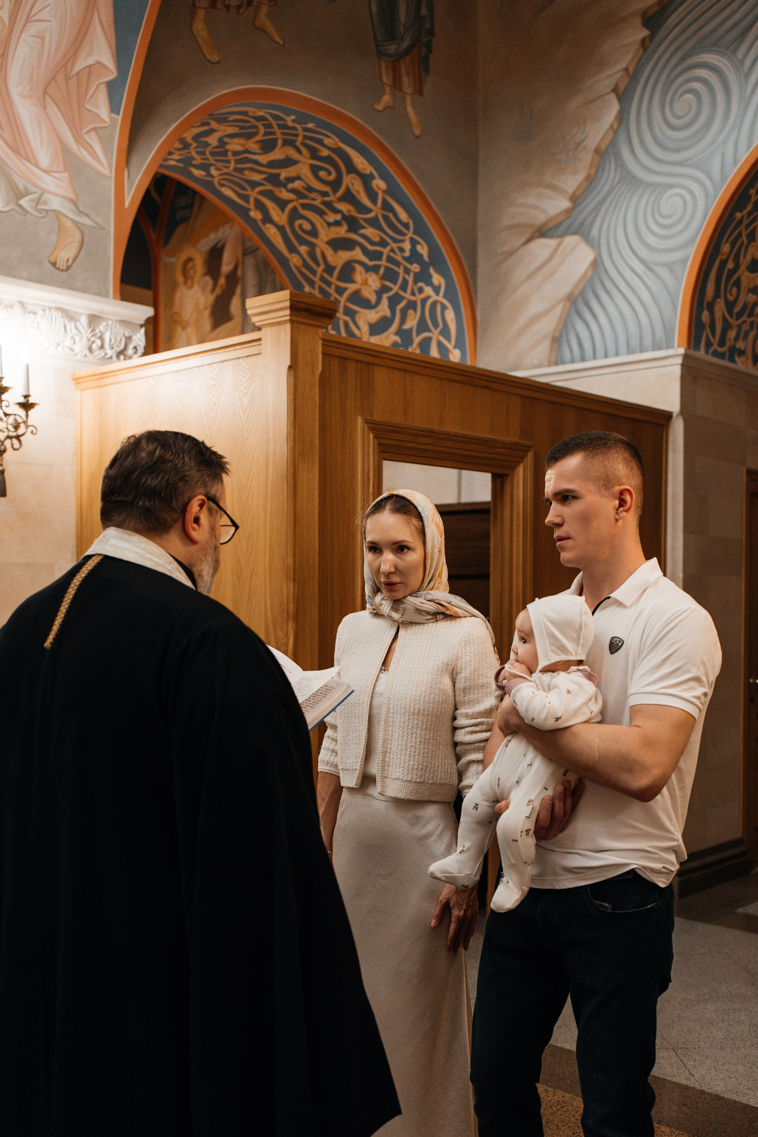 Крещение Анны. Семейный фотограф в Москве Алина Киблина
