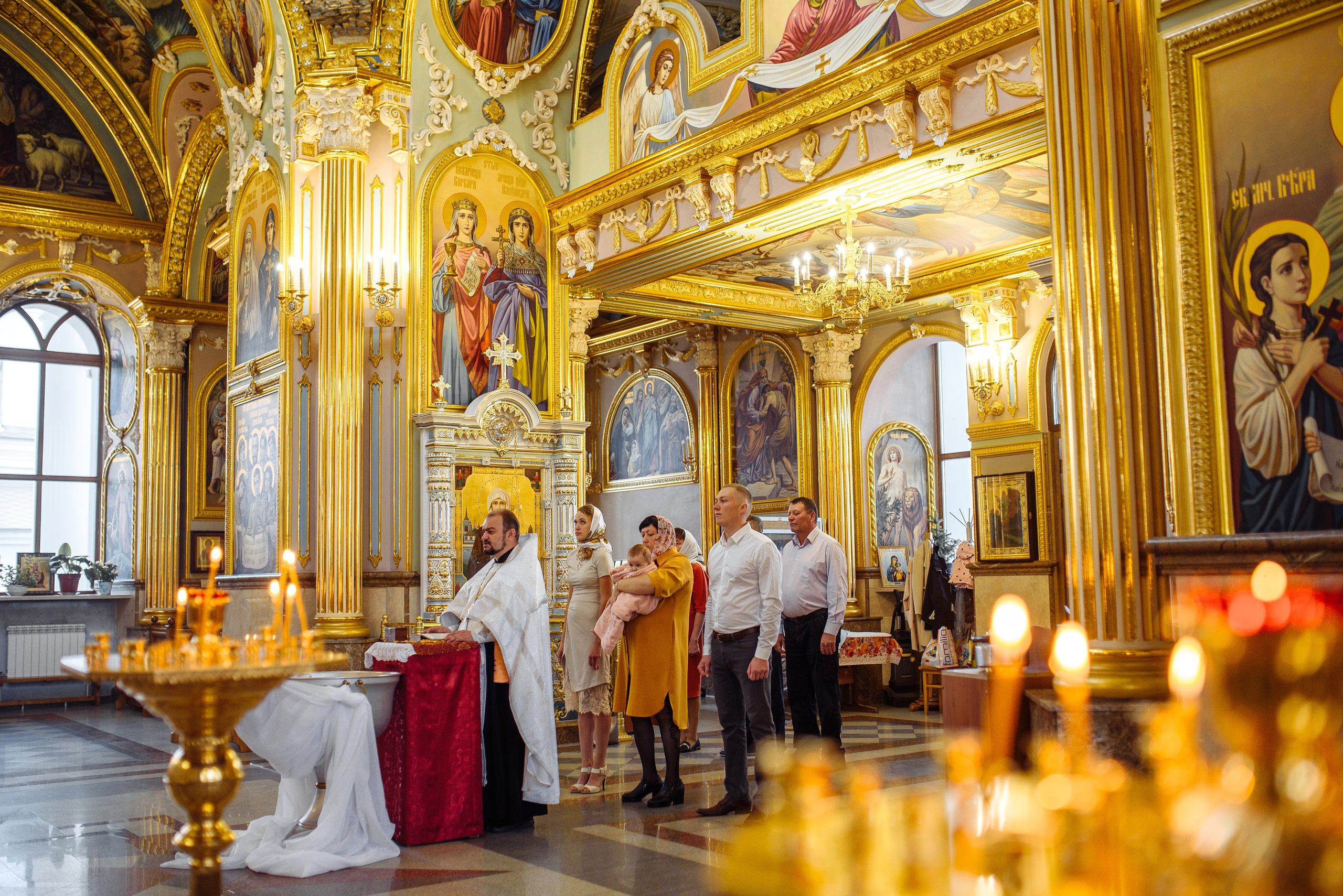 Крещение Насти. Церковь иконы Божией Матери. Большая Валяевка. Свадебный и семейный Фотограф в Пензе Татьяна Лапоногова